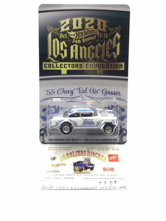 Hot wheels  1955 Chevy Gasser 2020 34nd annual Los Angeles collectors Convention  #5445 of 5500 with protector