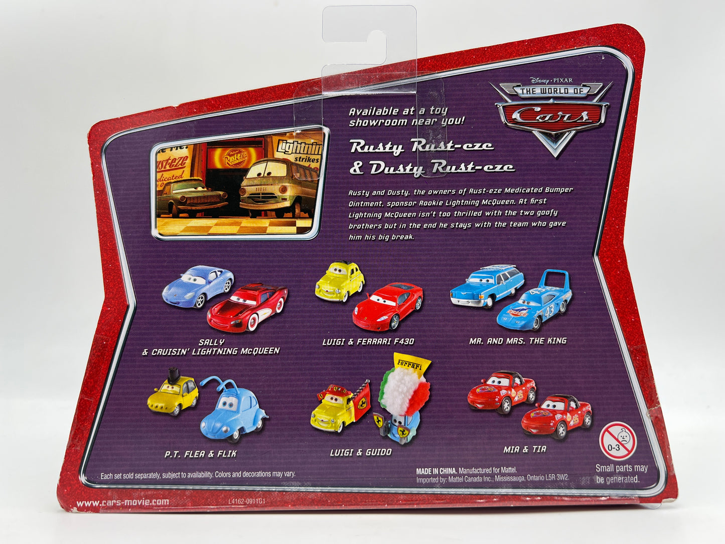 Disney Pixar The World Of Cars 2 Pack Movie Moments Dusty & Rusty Rust-eze