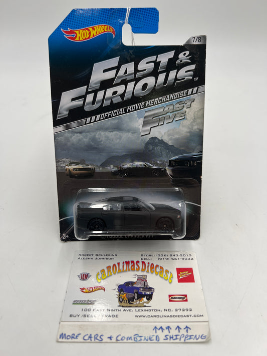 2014 Hot Wheels Fast and Furious Fast Five #7 11 Dodge Charger R/T Matte Black 70D