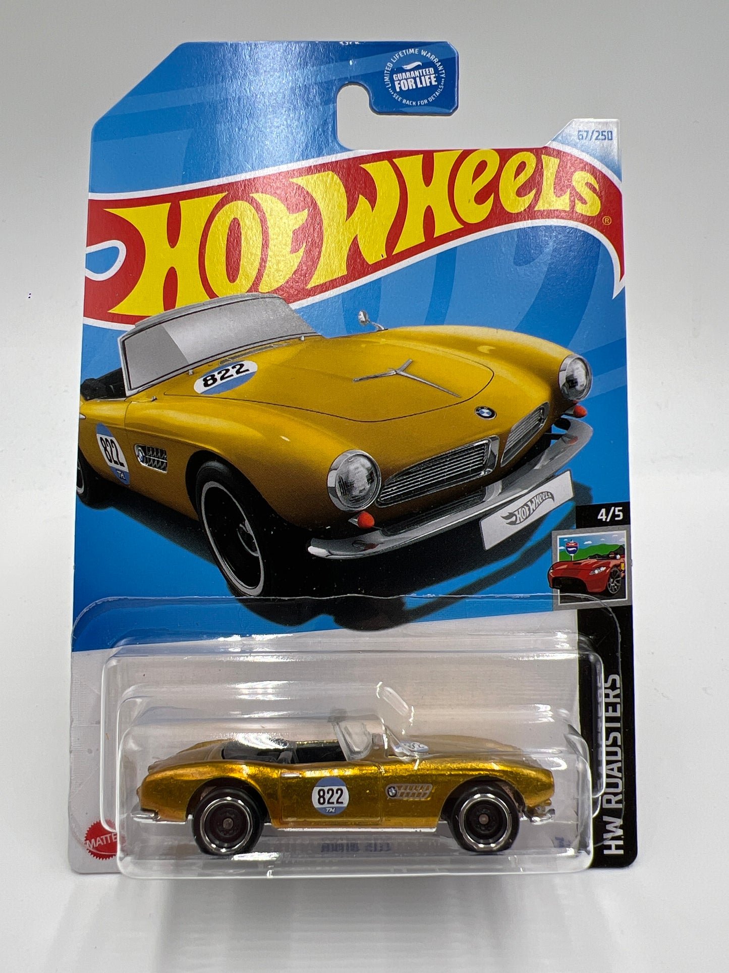 2024 Hot Wheels Super Treasure Hunt #67 BMW 507 Gold W/Protector