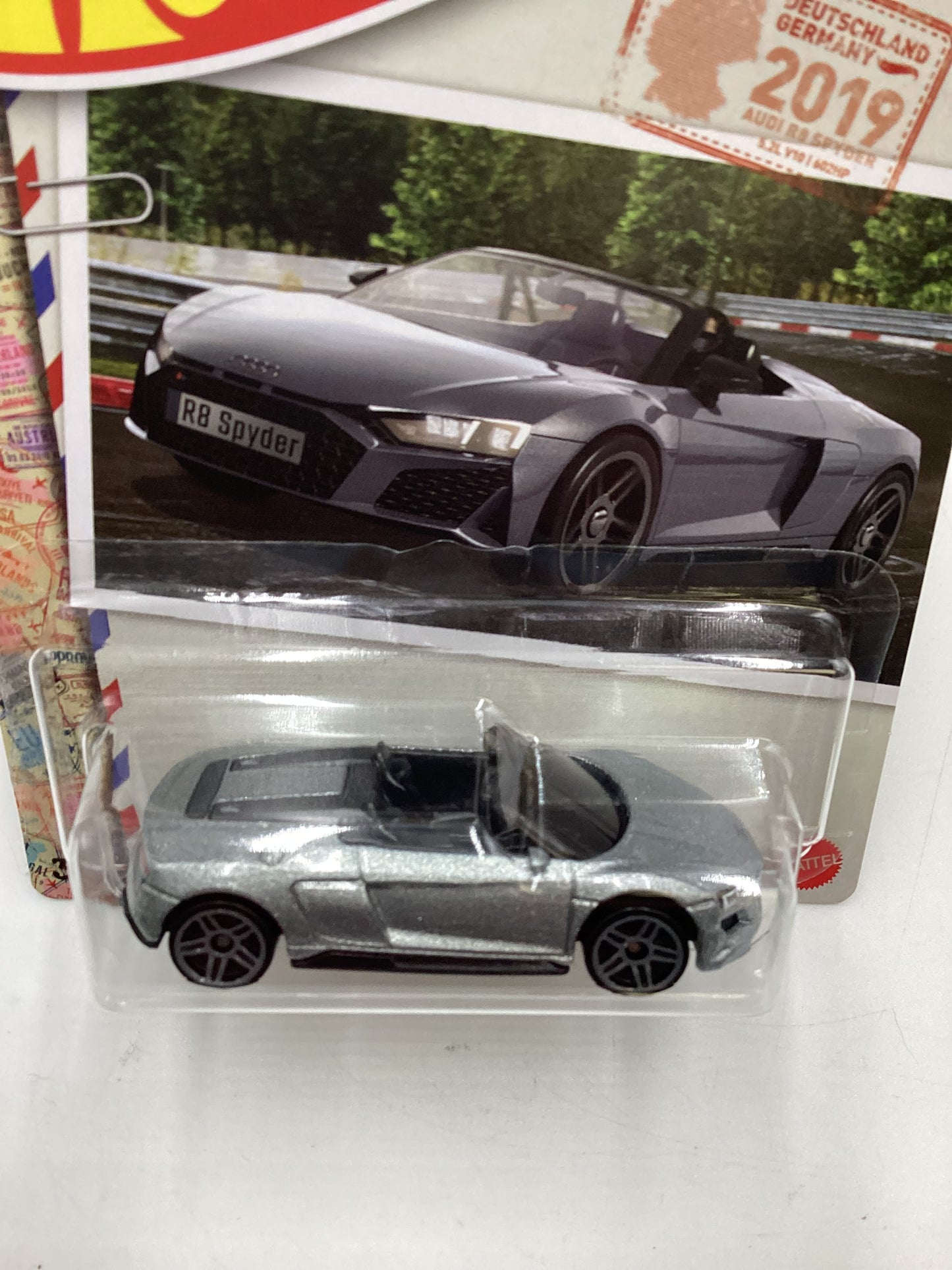 Hot Wheels Walmart Exclusive World Class Racers #5 2019 Audi R8 Spyder Silver 151F