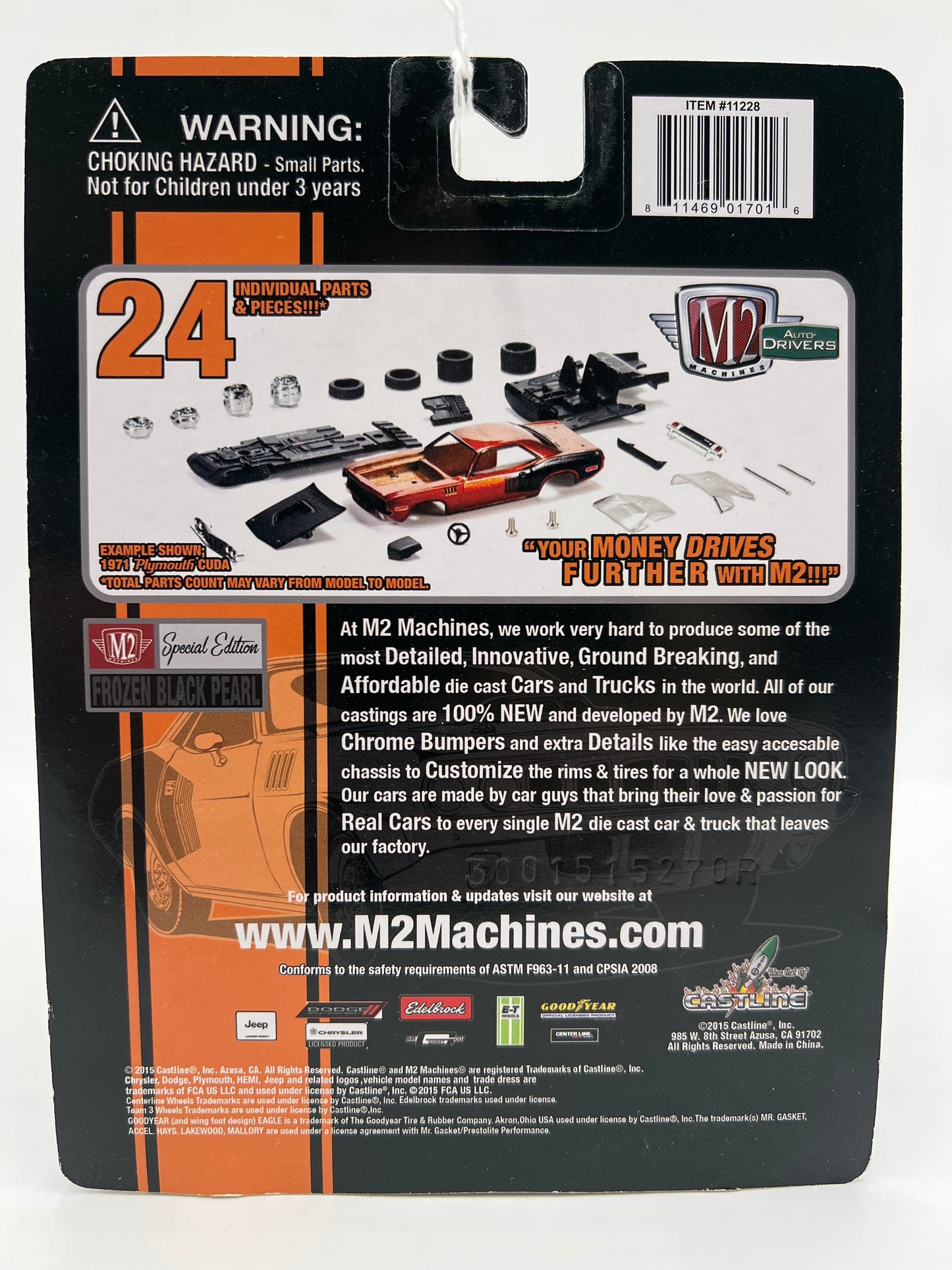 M2 Machines Auto-Drivers Special Edition Frozen Black Pearl 1957 Chrysler 300C R35 192C