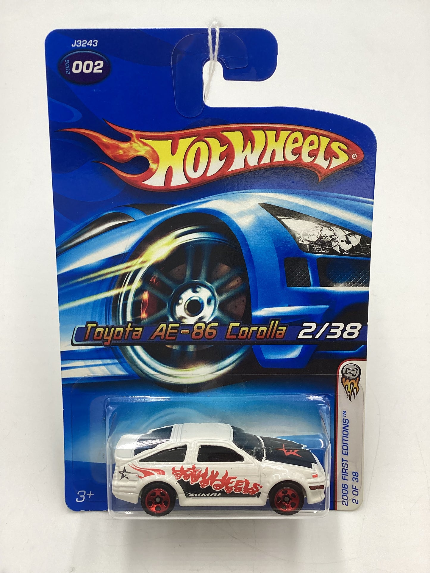 2006 Hot Wheels First Editions #2 Toyota AE-86 Corolla White 93D