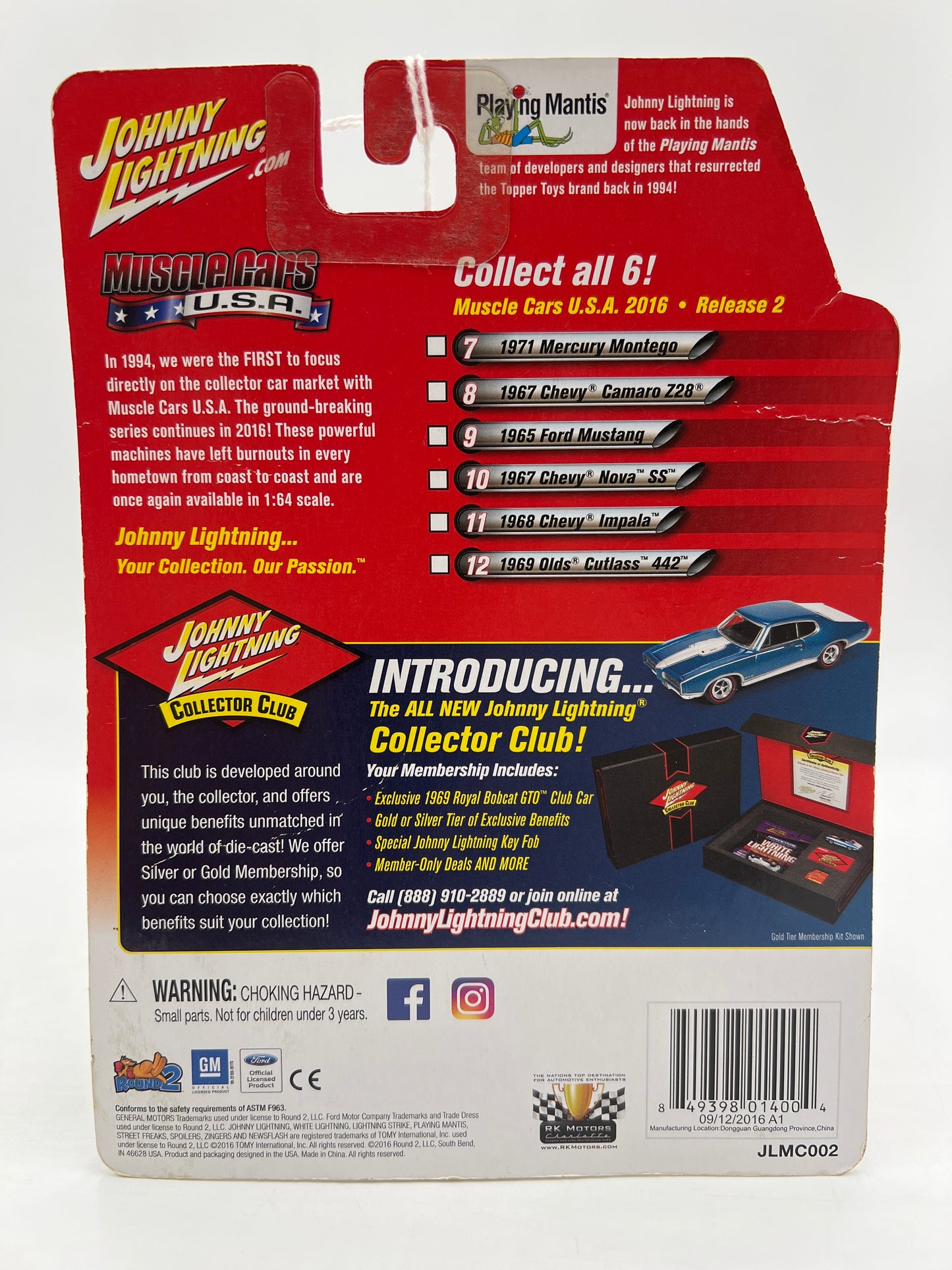 Johnny Lightning Muscle Cars USA #12 Release 2 Version D 1/1836 1969 Olds Cutlass 442 Silver VHTF