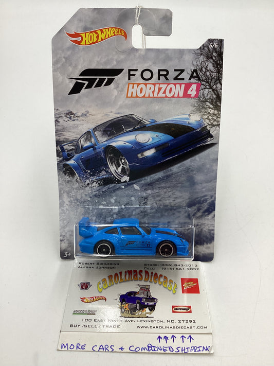 Hot Wheels Exclusive Forza Horizon 4 #6 Porsche 911 GT2 993 Blue 154D