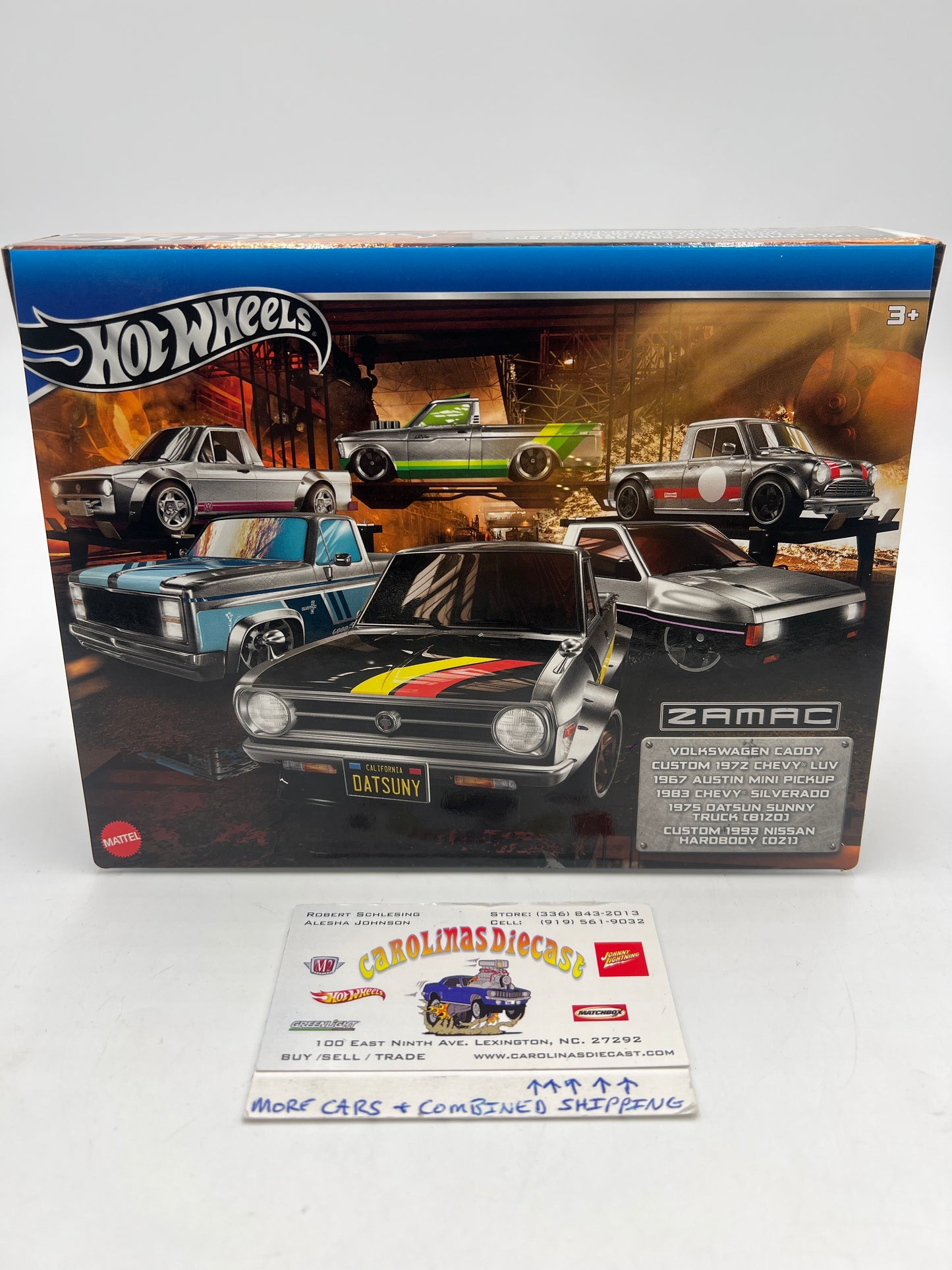 2024 Hot Wheels Walmart Exclusive Zamac Trucks Box Set of 6