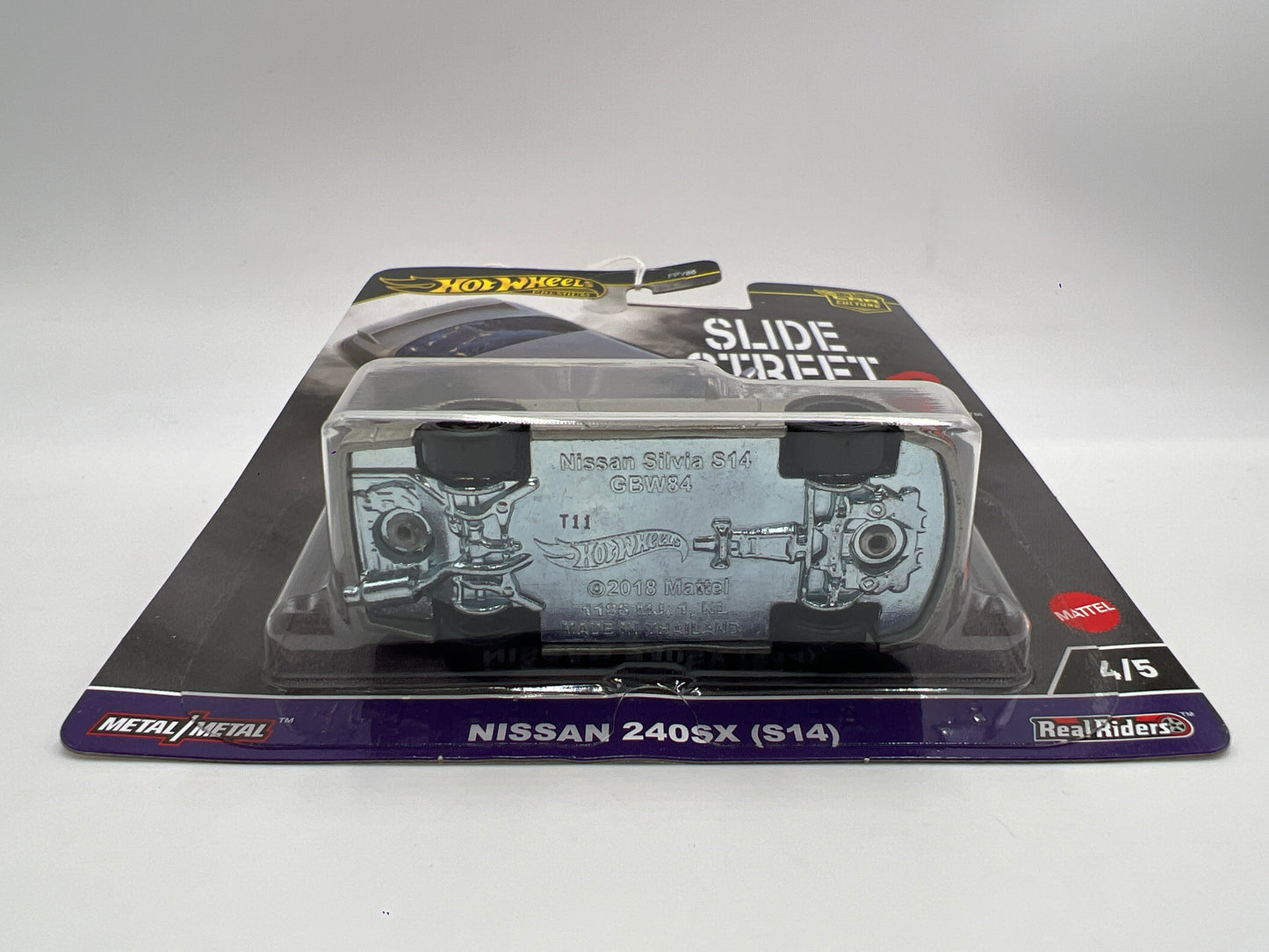 2024 Hot Wheels Premium Slide Street 2 #4 Nissan 240SX S14 Silver 244K