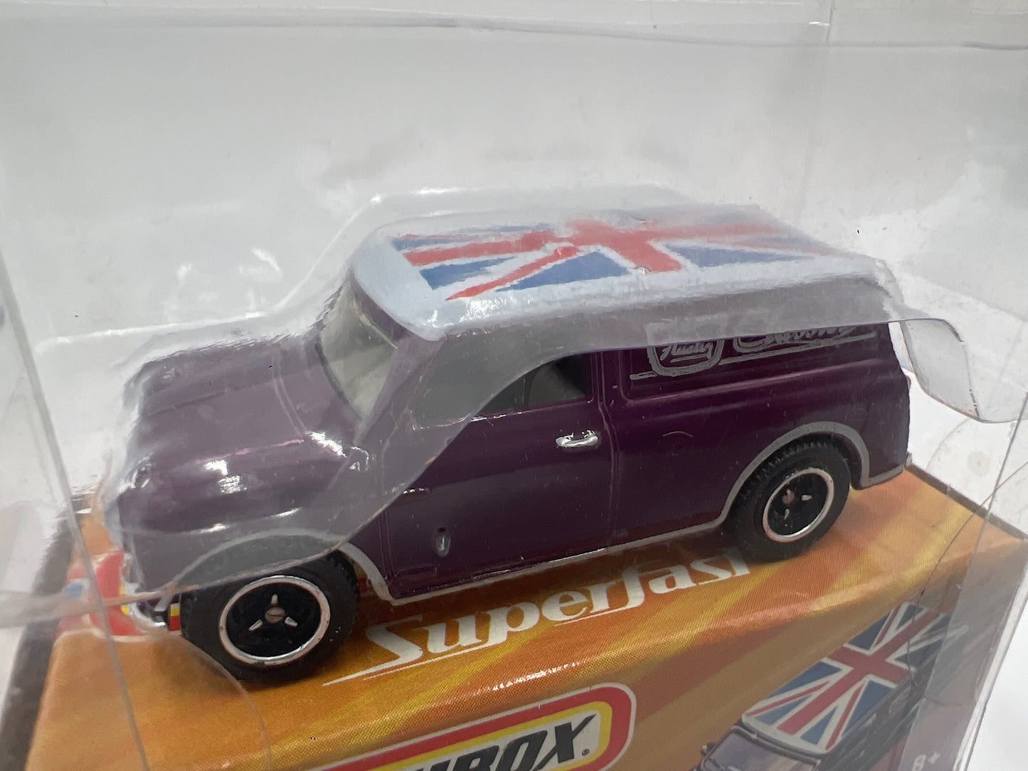 Matchbox Superfast #8 63 Austin Mini Van Purple