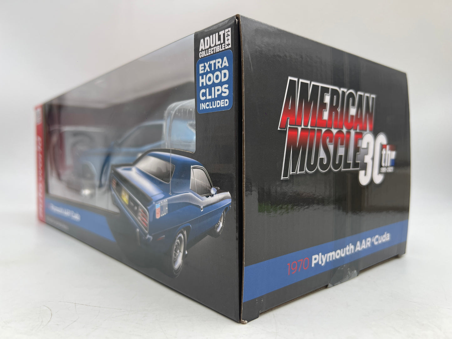 Auto World 1:18 Scale American Muscle 30th Anniversary 1970 Plymouth AAR Cuda Blue VHTF