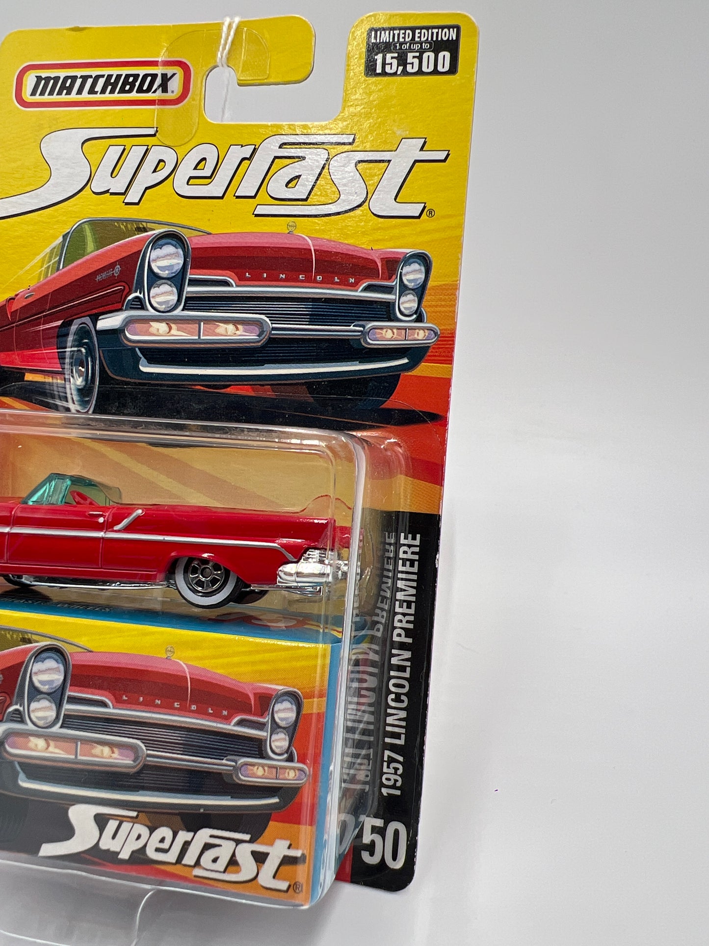 Matchbox Superfast #50 1957 Lincoln Premiere Red 173J