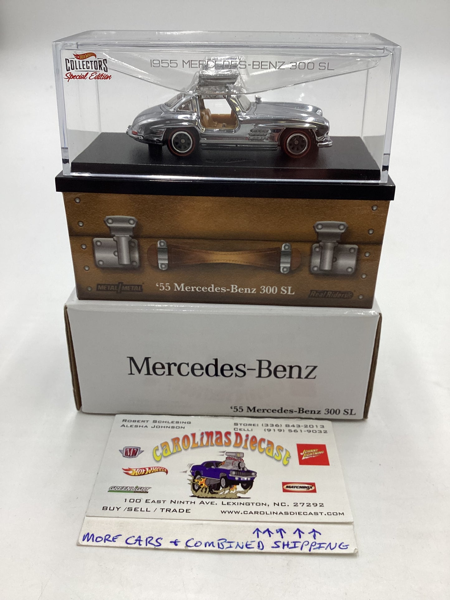 2021 Hot Wheels RLC 17231/20000 1955 Mercedes Benz 300 SL Chrome