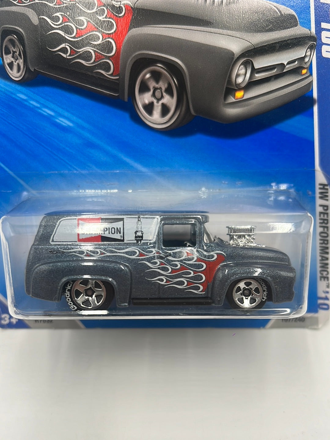 2010 Hot Wheels Performance ‘56 Ford F-100 Silver Walmart Exclusive 107/240 236D