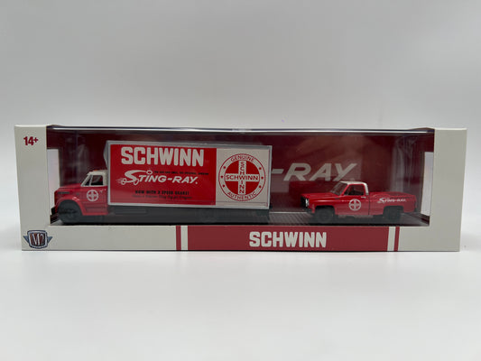 M2 Machines Haulers R68 Schwinn Sting Ray 1968 Chevrolet C60 Truck & 1973 Step Side