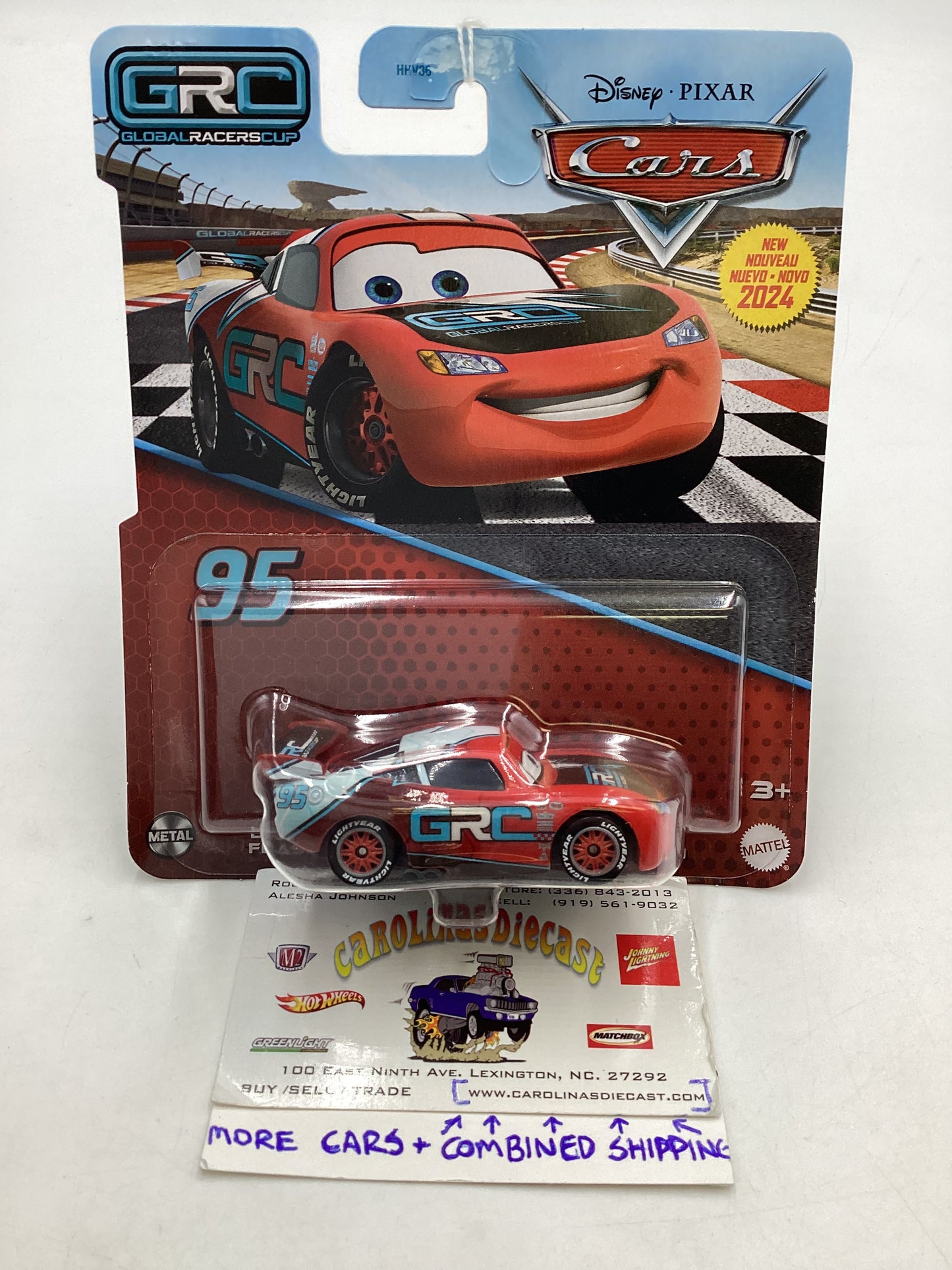 2024 Disney Pixar Cars GRC 95 Lightning McQueen 142B