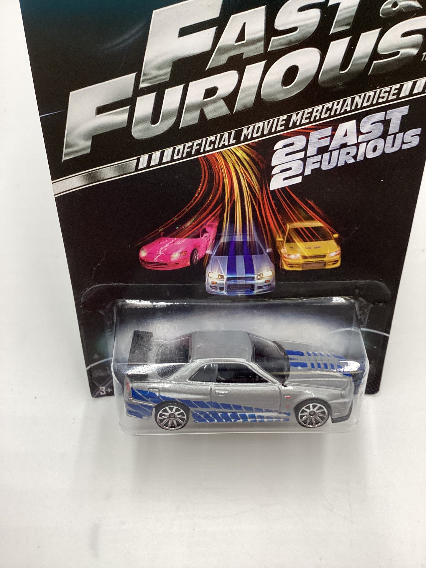 2013 Hot Wheels Fast and Furious #3 Nissan Skyline GT-R R34 Silver