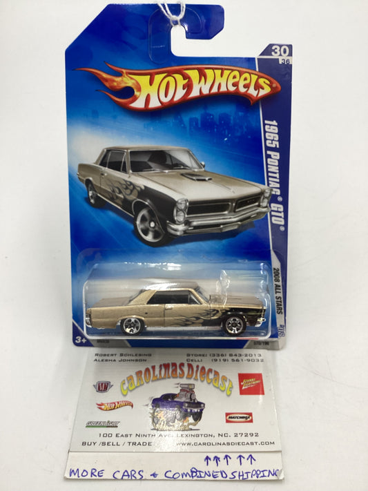 2008 Hot Wheels All Stars #70 1965 Pontiac GTO Gold Kmart Exclusive 239B