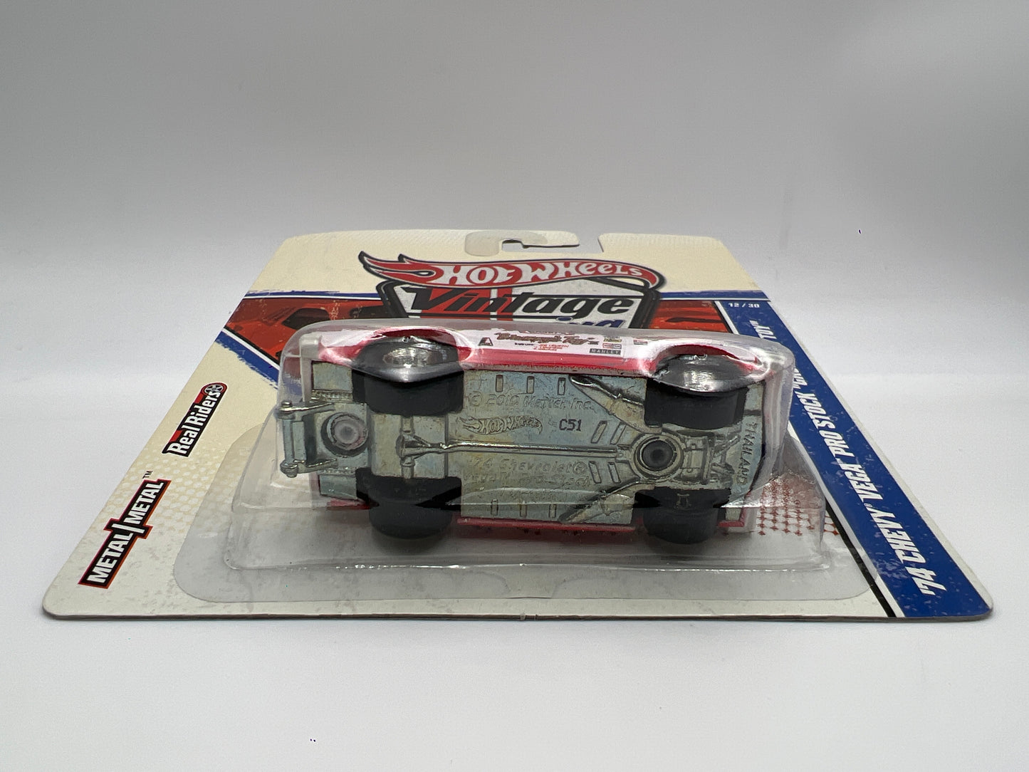 Hot Wheels Premium Vintage Racing #12 74 Chevy Vega Pro Stock Grumpys Toy W/Protector 2