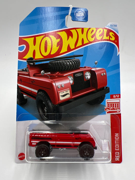 2024 Hot Wheels Target Exclusive Red Edition #92 Land Rover Series II Red 146C