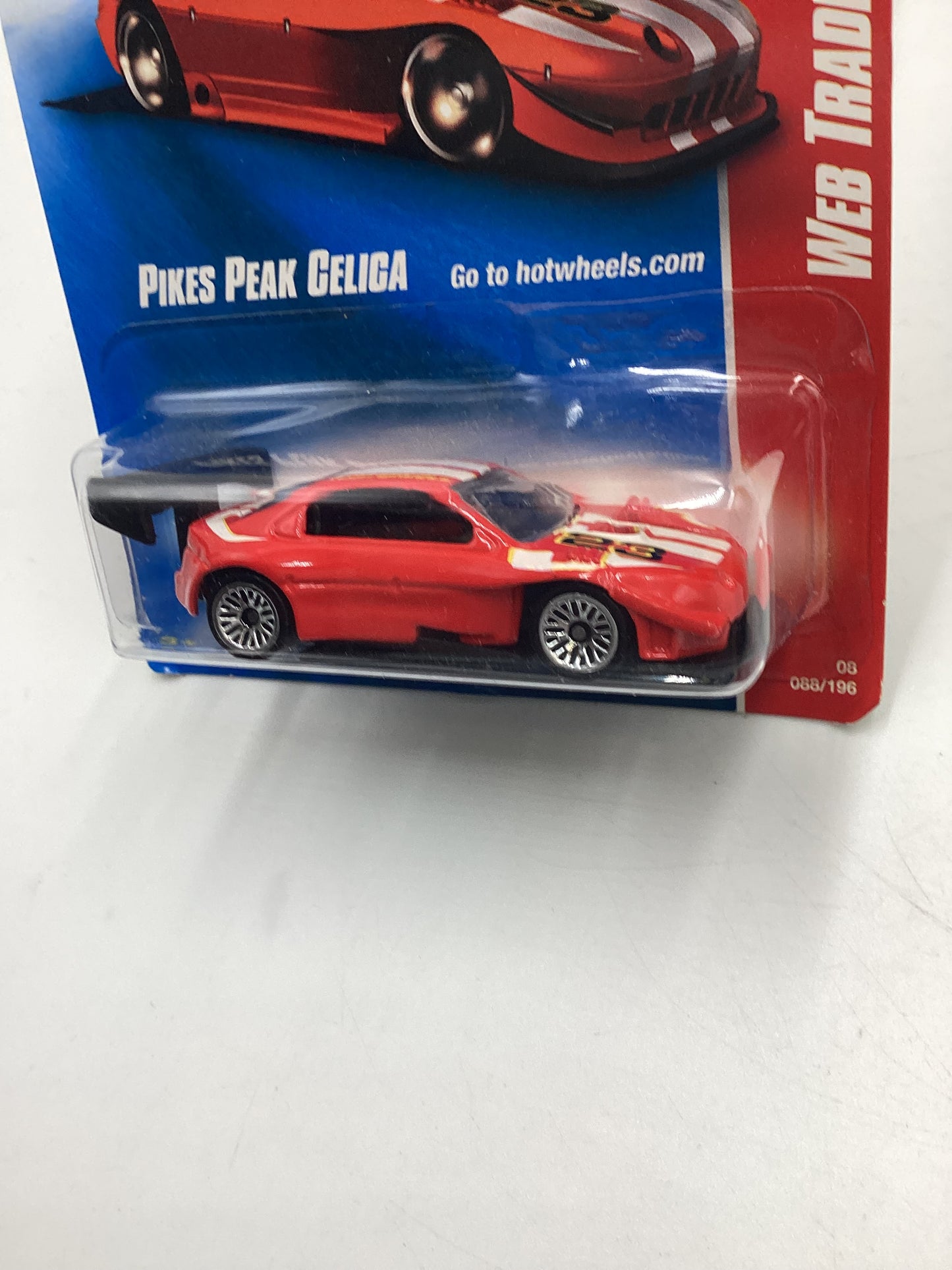 2008 Hot Wheels Web Trading Cars #88 Pikes Pike Celica Red 61A