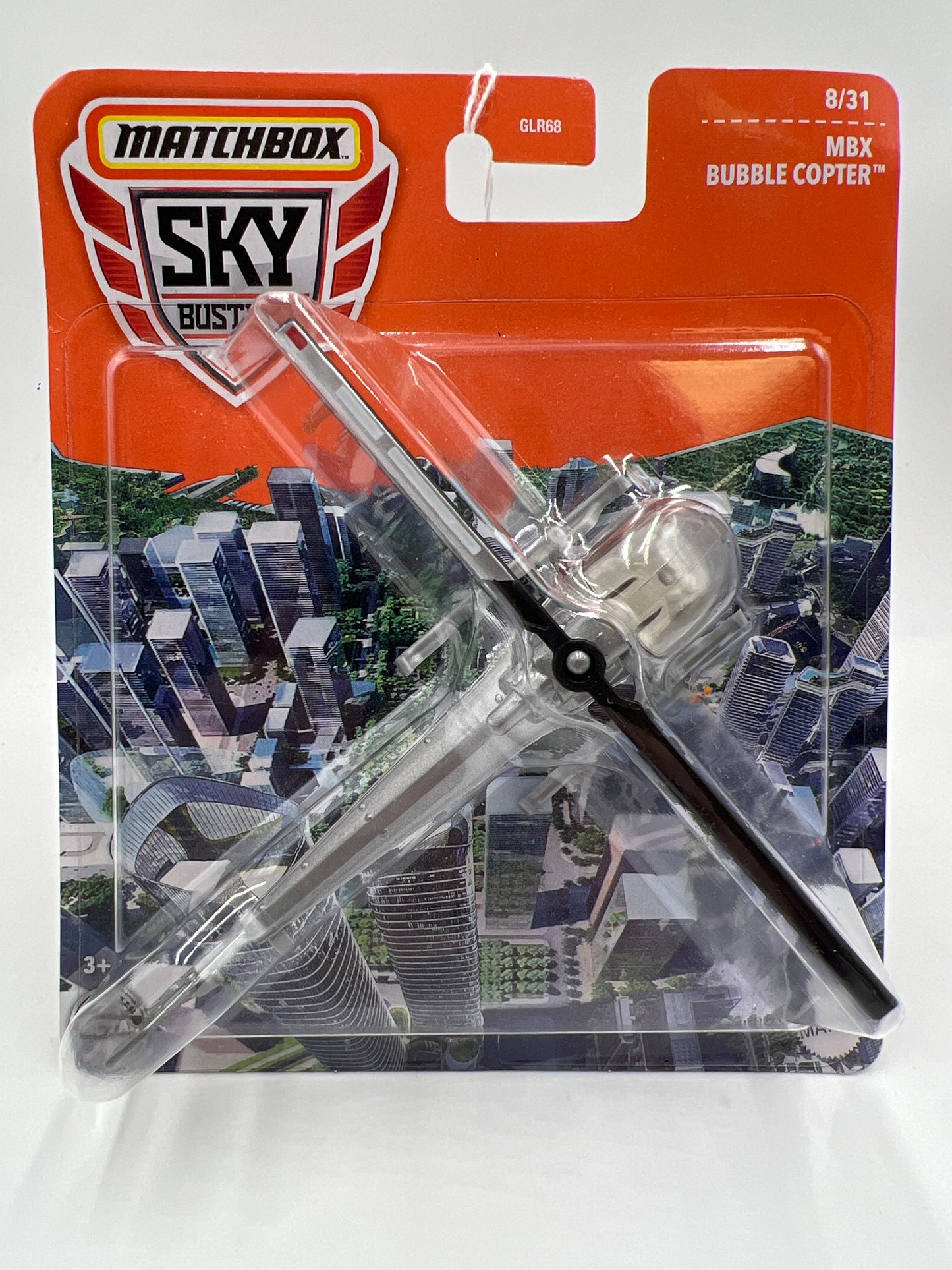 Matchbox Sky Busters #8 MBX Bubble Copter Silver