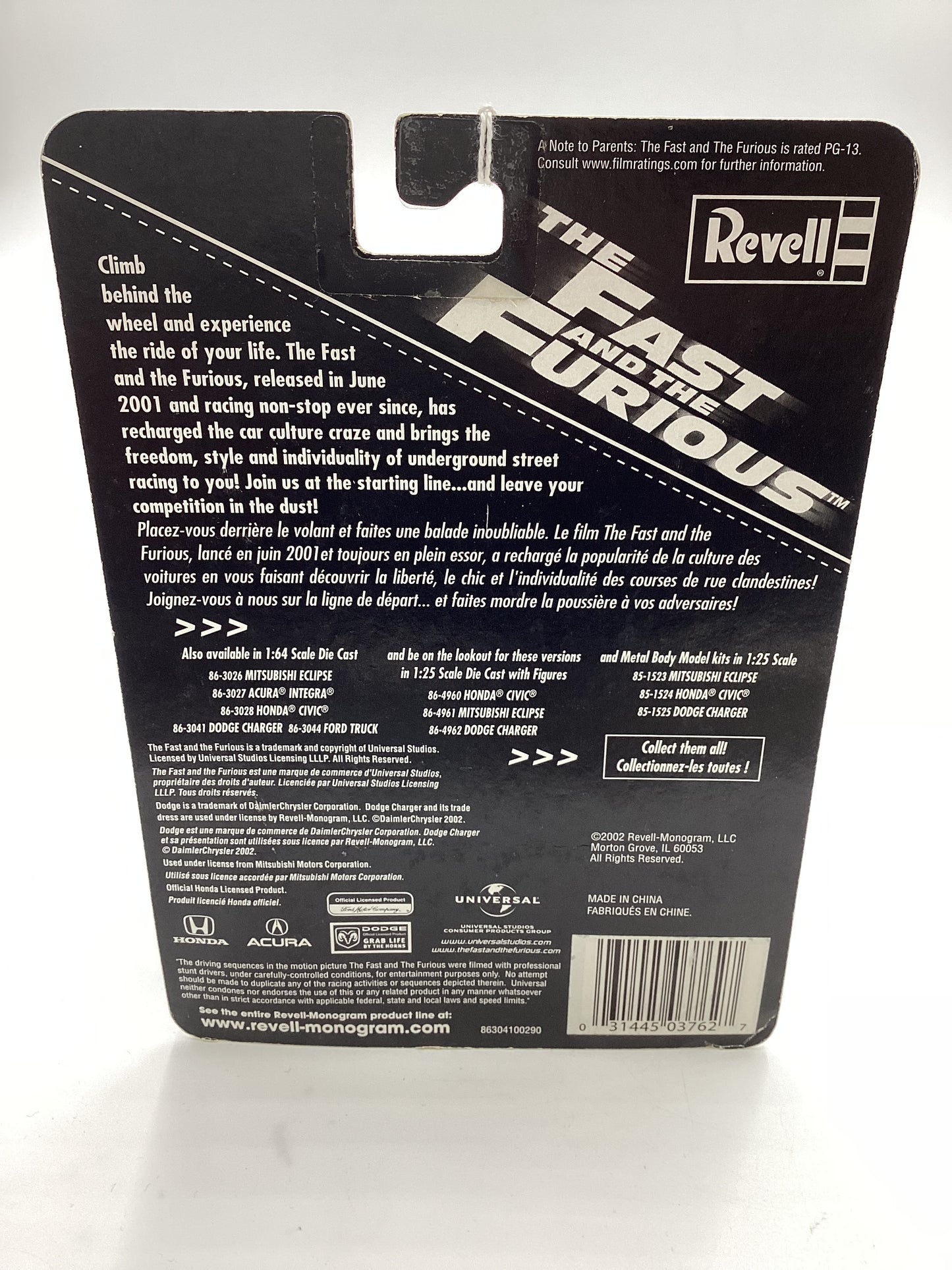 Revell The Fast and the Furious Dodge Charger Black #115 229C