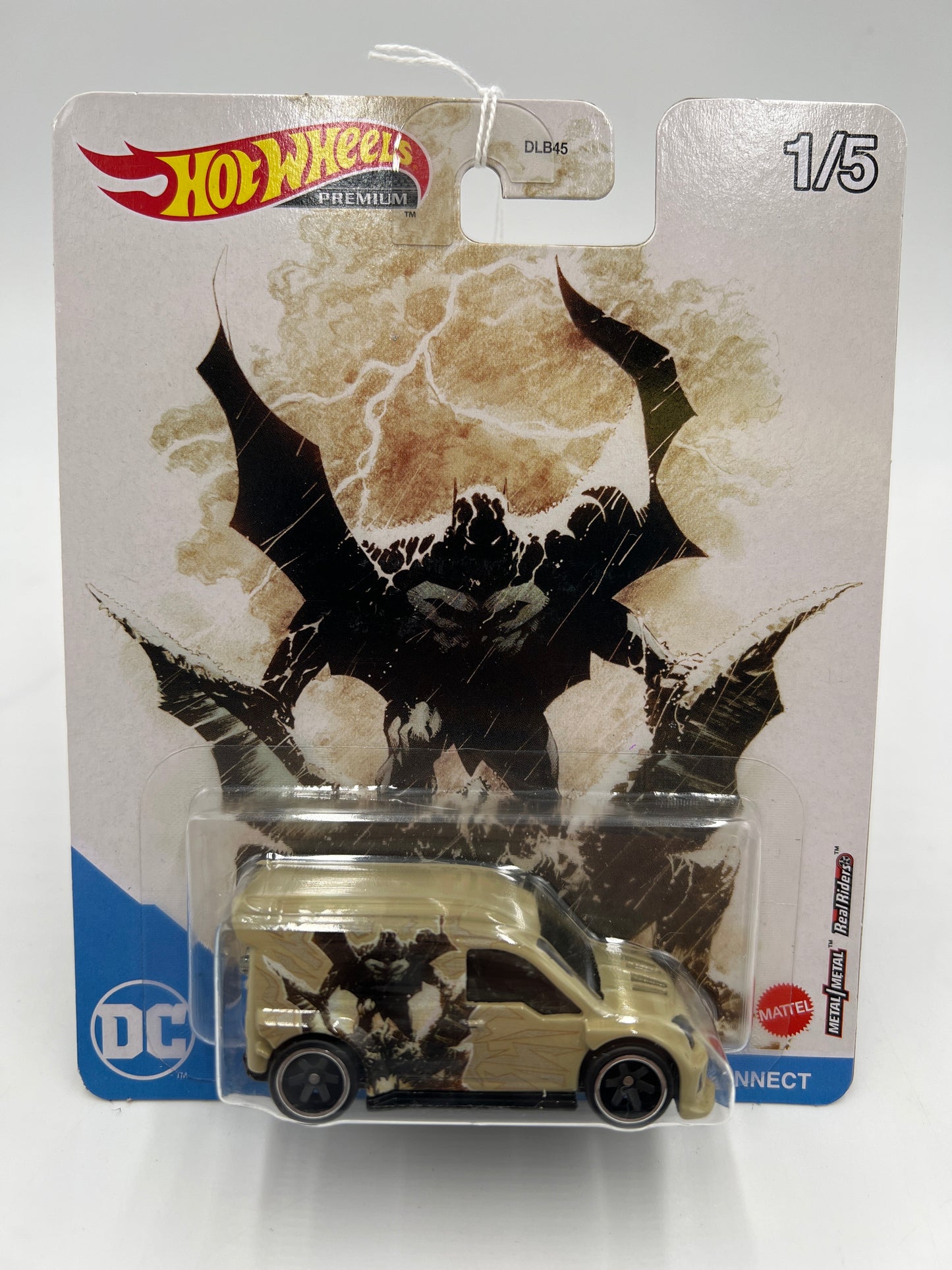 2022 Hot Wheels DC #1 09 Custom Ford Transit Connect Batman Tan 255i