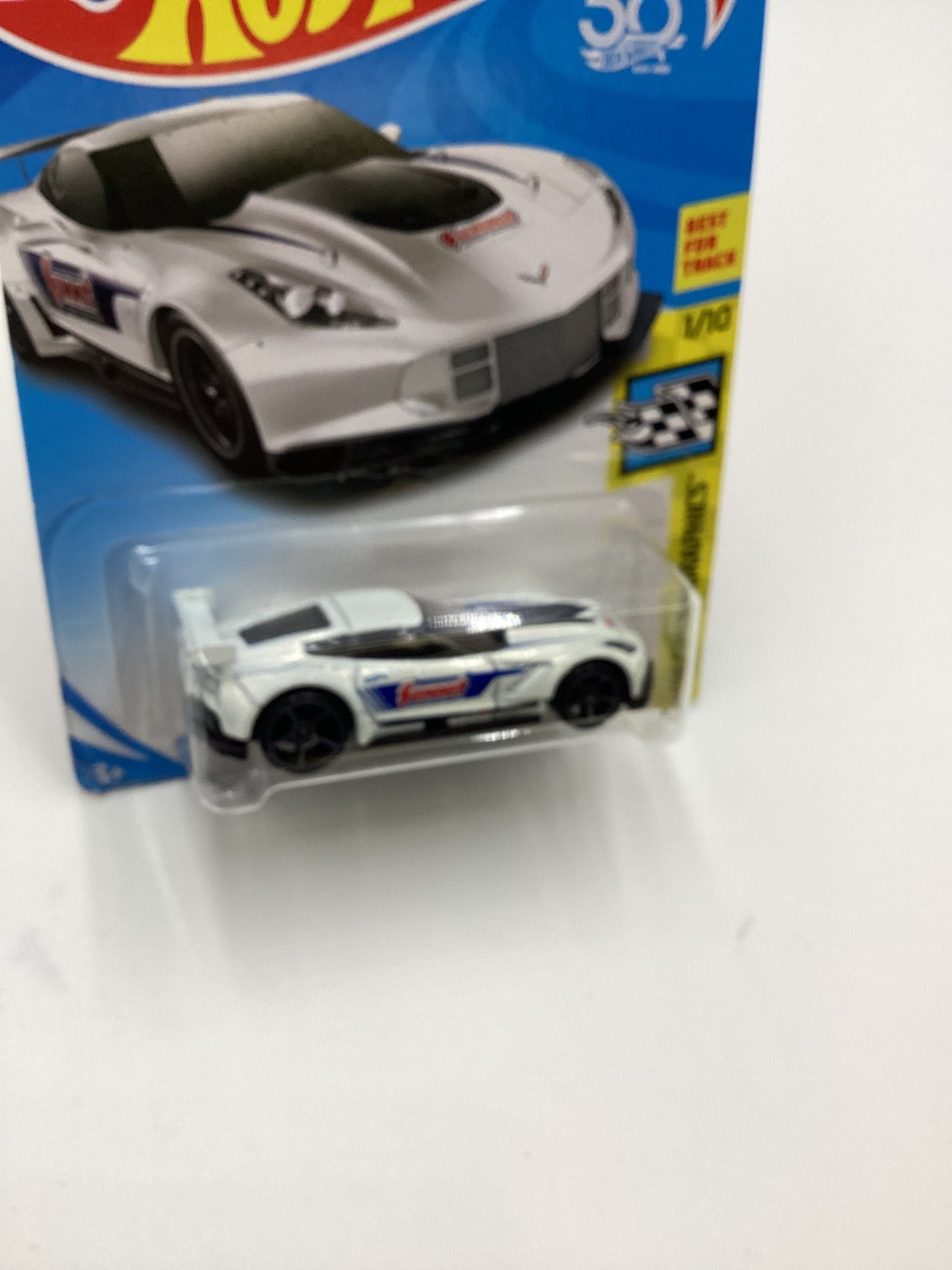 2018 Hot Wheels #27 Corvette C7.R White Summit 1C