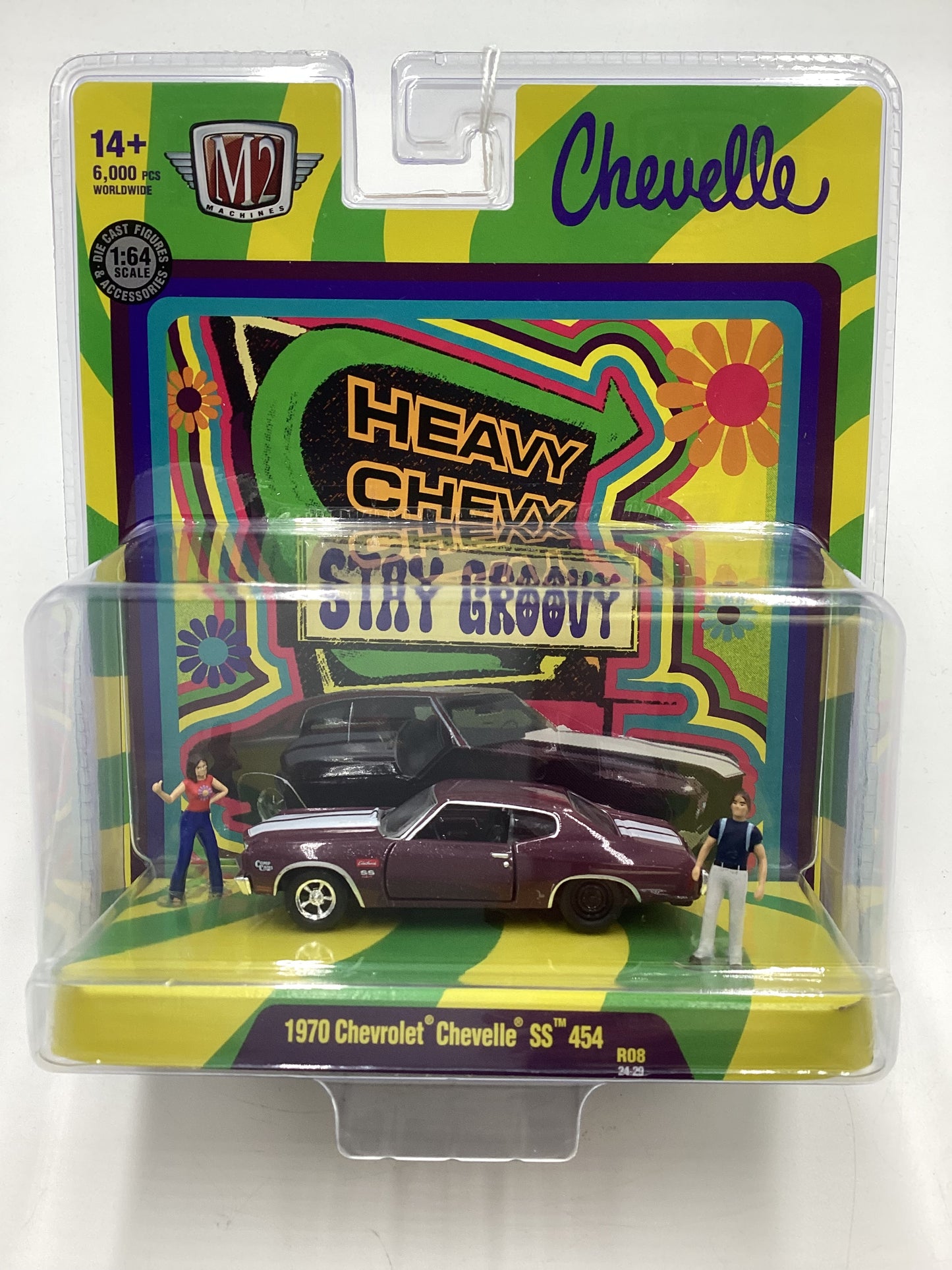 M2 Machines Diorama 1970 Chevrolet Chevelle SS 454 R08 197F