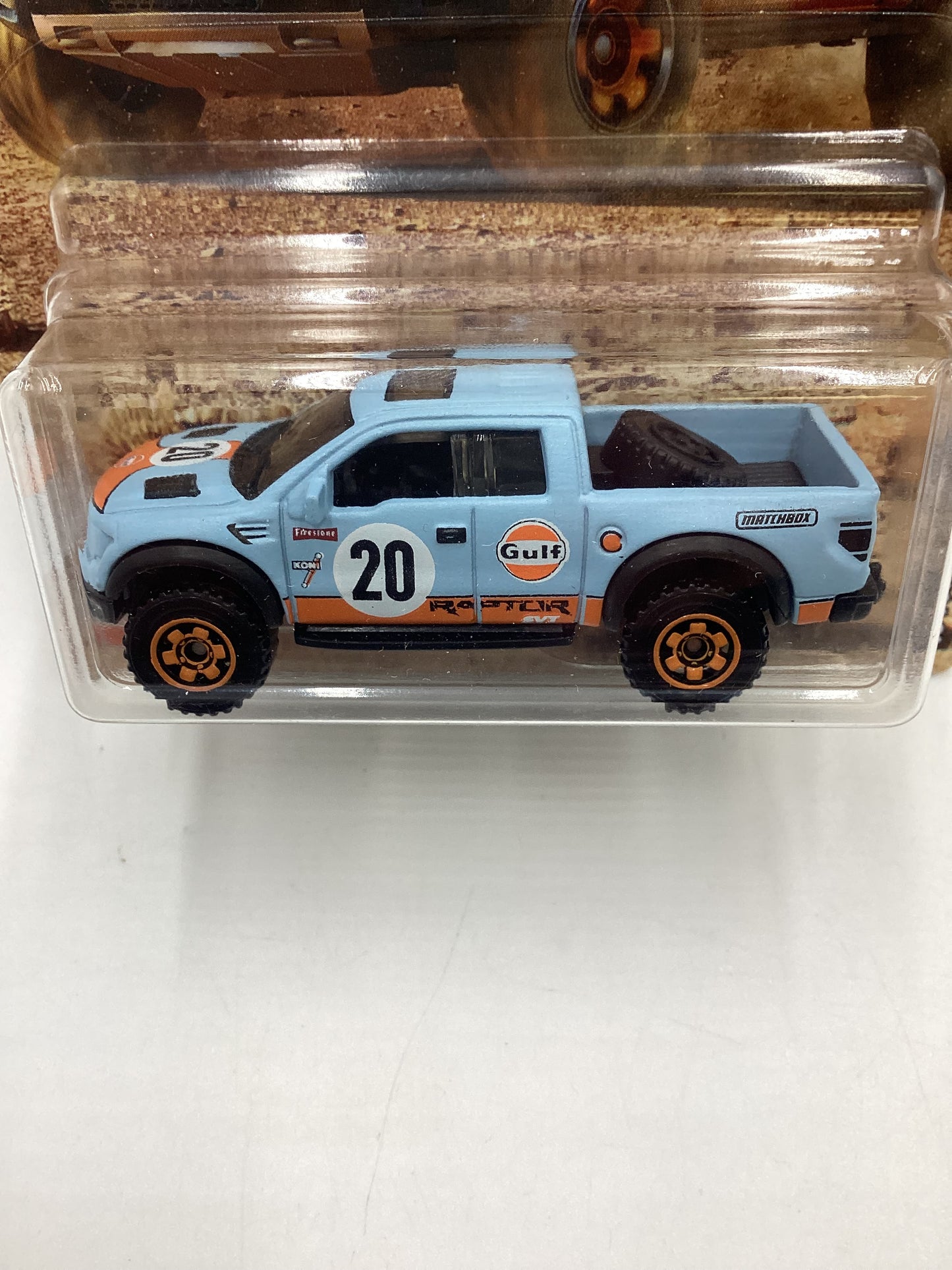 2019 Matchbox Ford Truck Series 10 Ford F-150 SVT Raptor Gulf 161C