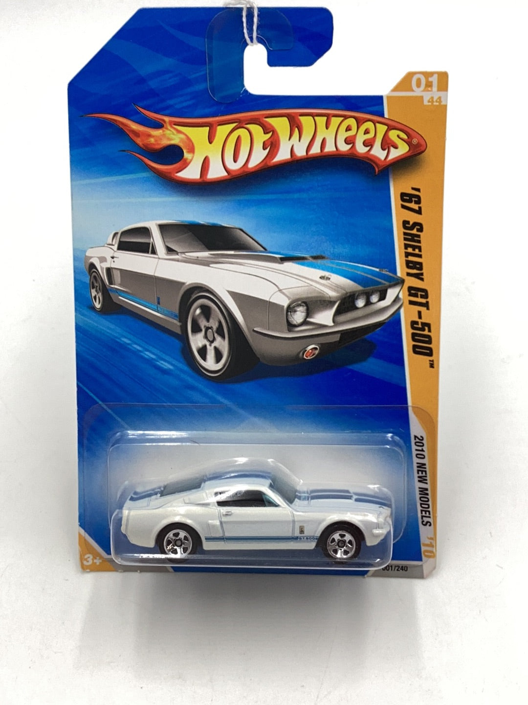 2010 Hot Wheels new models #1 67 Shelby GT 500 white 26F