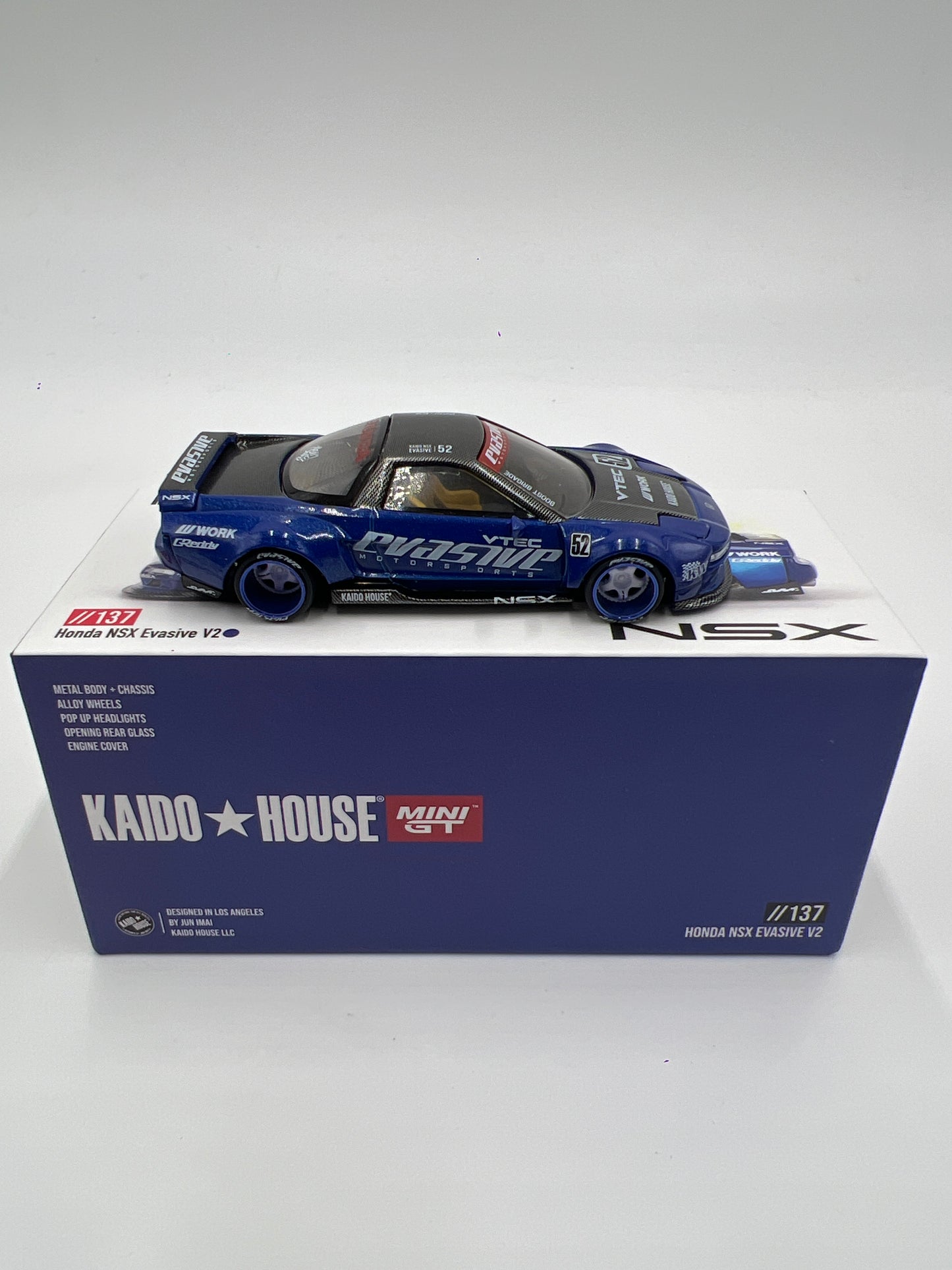 Mini GT x Kaido House #137 Honda NSX Evasive V2 Blue