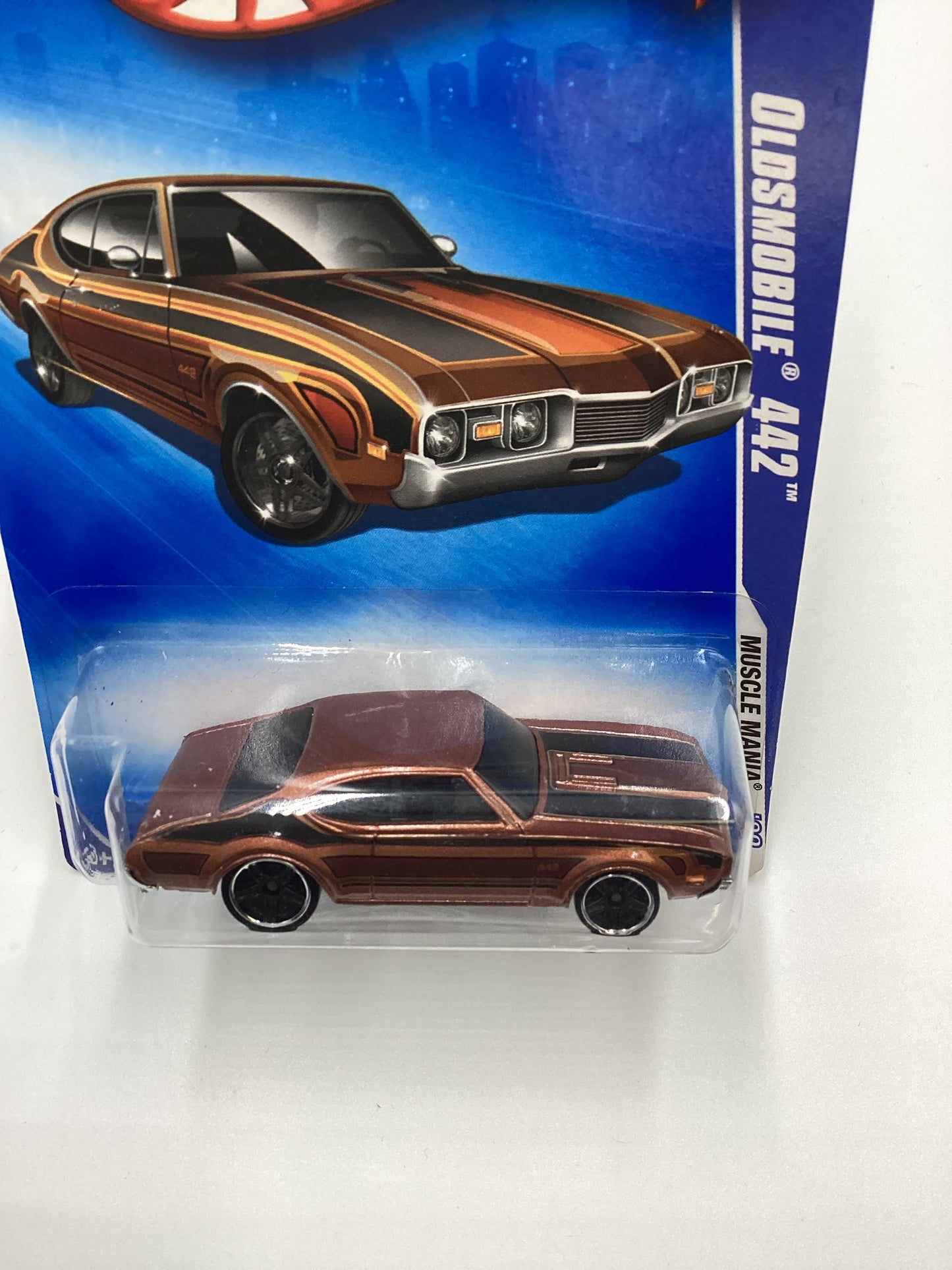 2009 Hot Wheels #082 Olds 442 Brown 54H