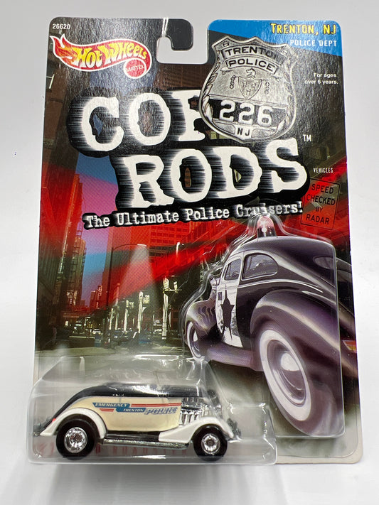Hot Wheels Cop Rods Series 2 Trenton NJ 33 Ford Roadster W/Real Riders SR
