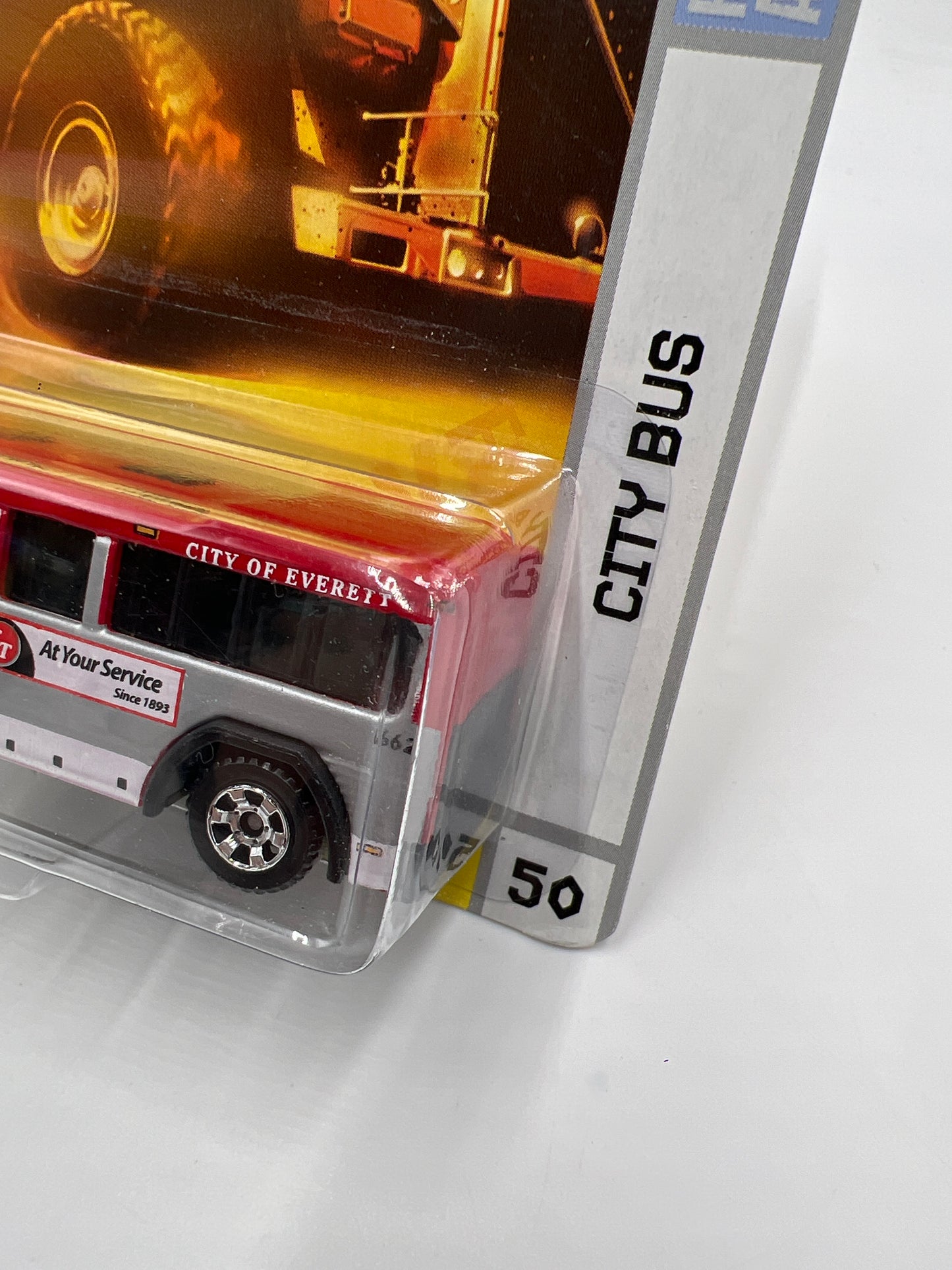 Matchbox City Action #50 City Bus Silver/Red 217E