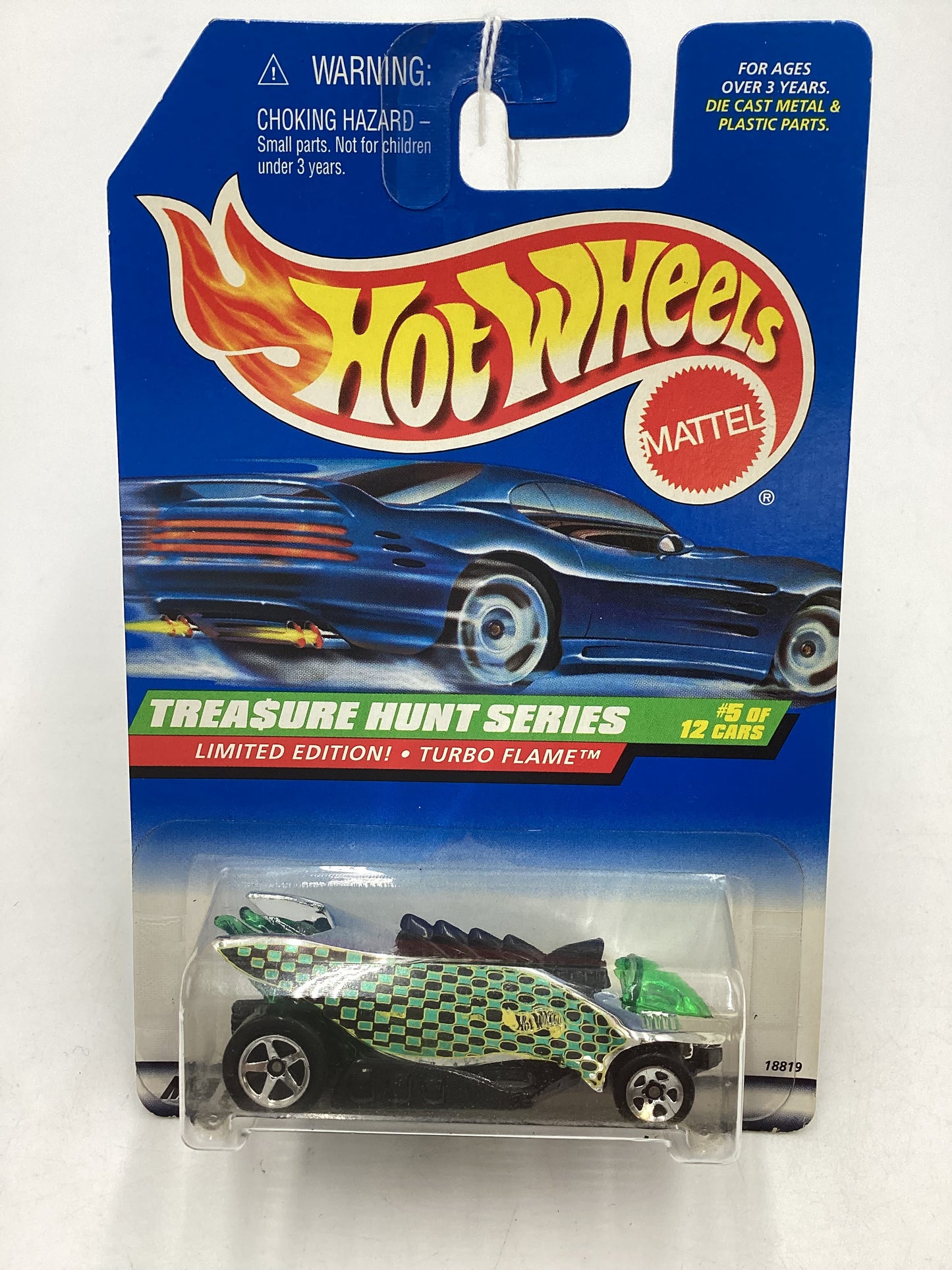 1998 Hot Wheels Treasure Hunt 5/12 Turbo Flame #753 277M