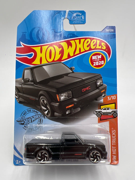 2020 Hot Wheels Hot Trucks #150 91 GMC Syclone Black Cracked/Loose Blister SR