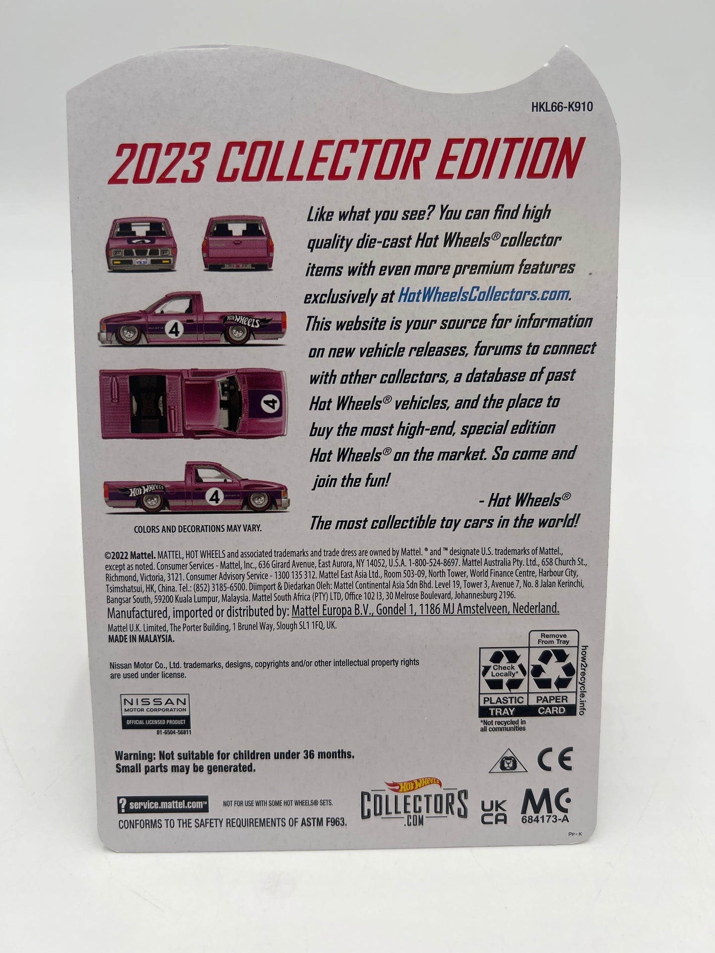 2023 Hot Wheels Target Mail in 1/1250 Custom 93 Nissan Hardbody (D21) Factory Sealed W/ Protector