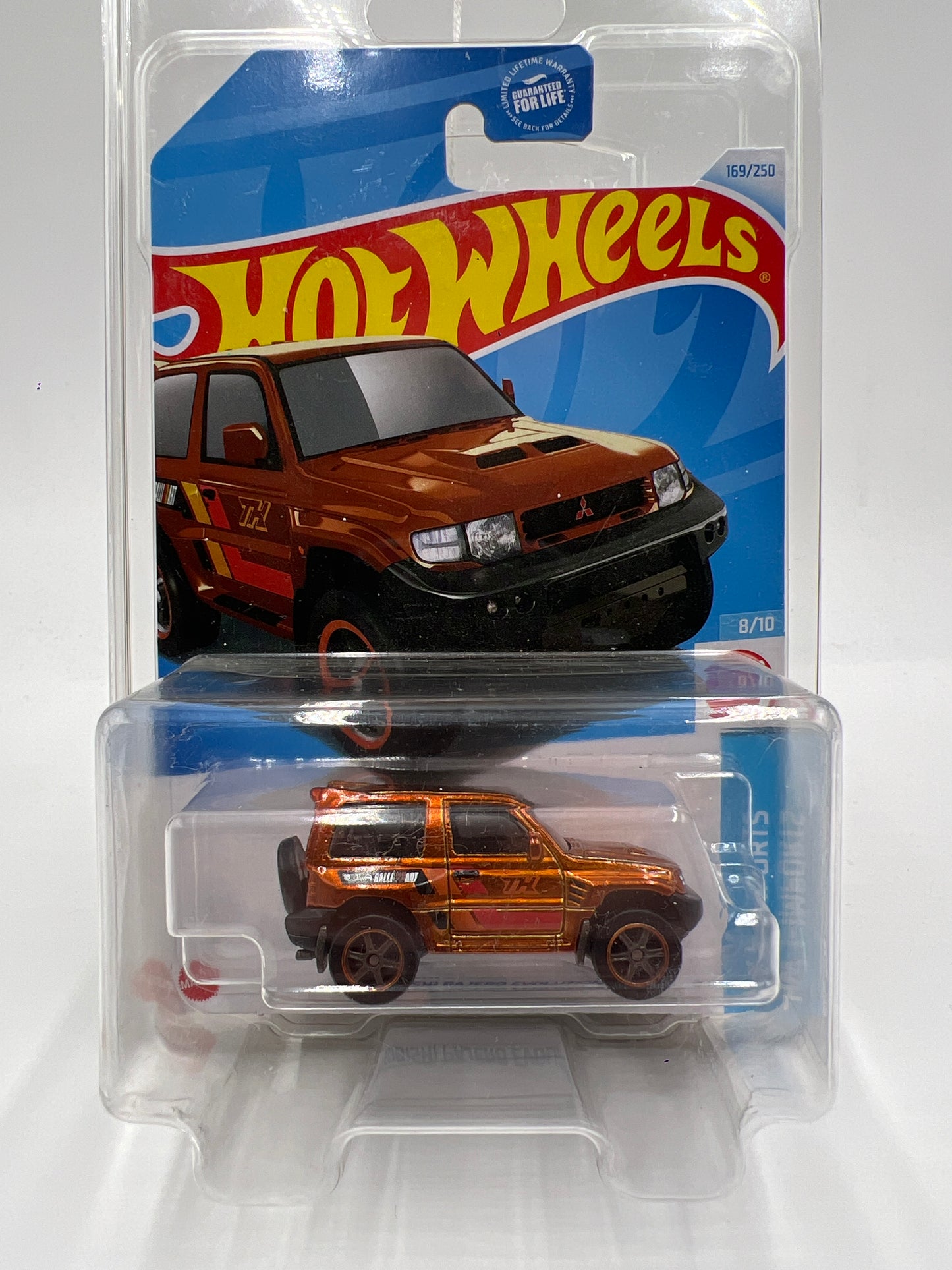 2024 Hot Wheels Super Treasure Hunt #169 Mitsubishi Pajero Evolution Orange W/Protector