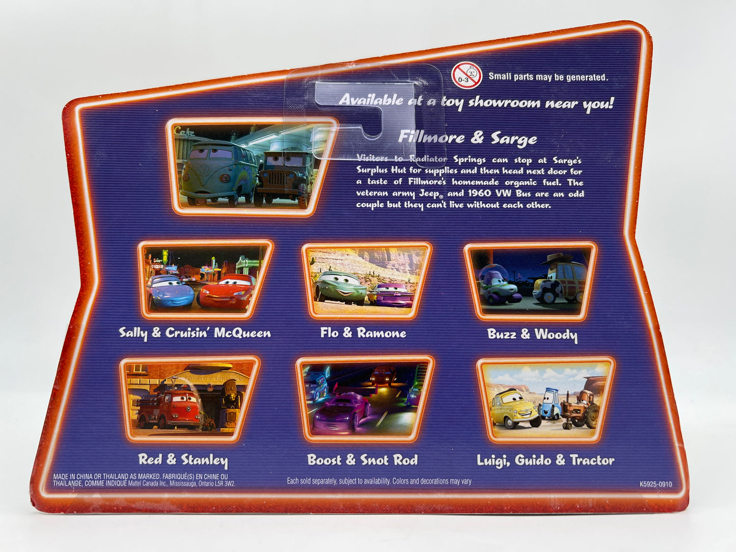 Disney Pixar Cars Supercharged 2 Pack Movie Moments Fillmore & Sarge