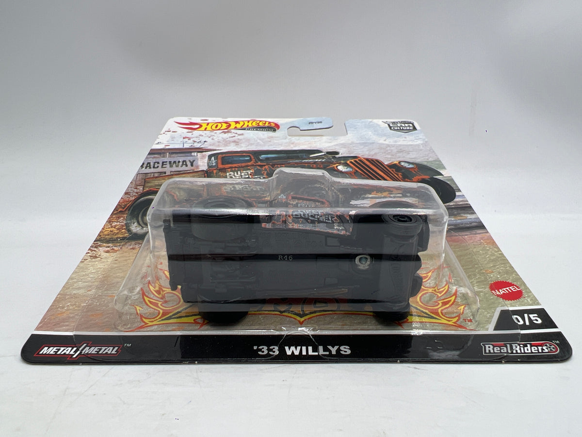 Hot Wheels Premium Car Culture CHASE Drag Strip Demons #0 33 Willys W/Protector
