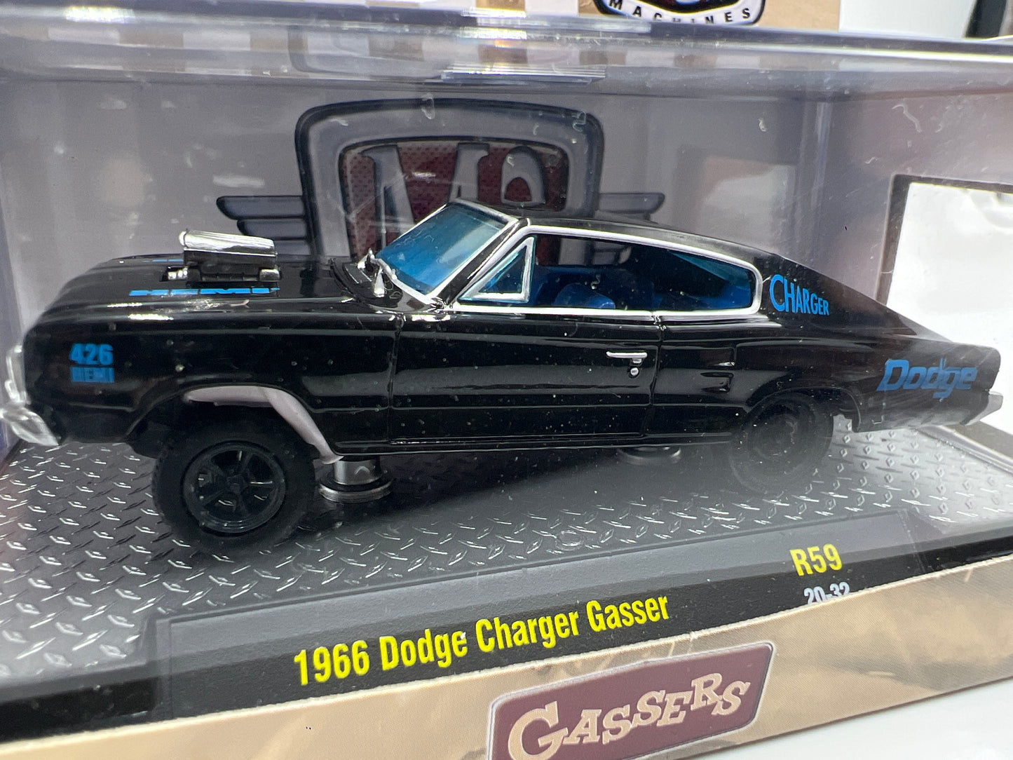 M2 Machines Gassers 1966 Dodge Charger Gasser Black R59