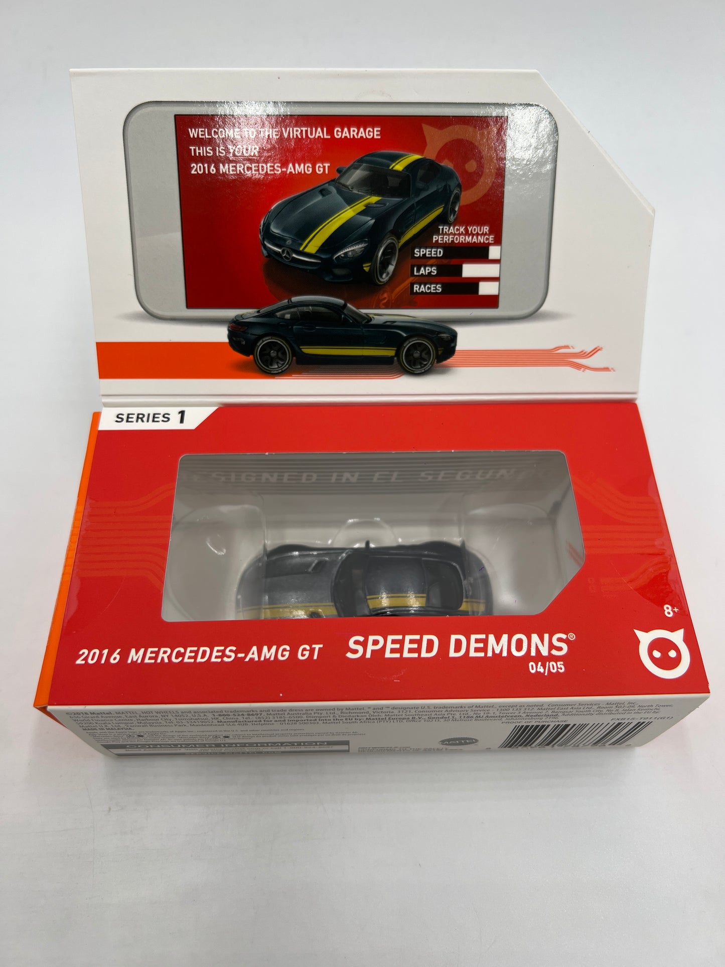 Hot Wheels iD Speed Demons Series 1 #4 2016 Mercedes-AMG GT Black sealed