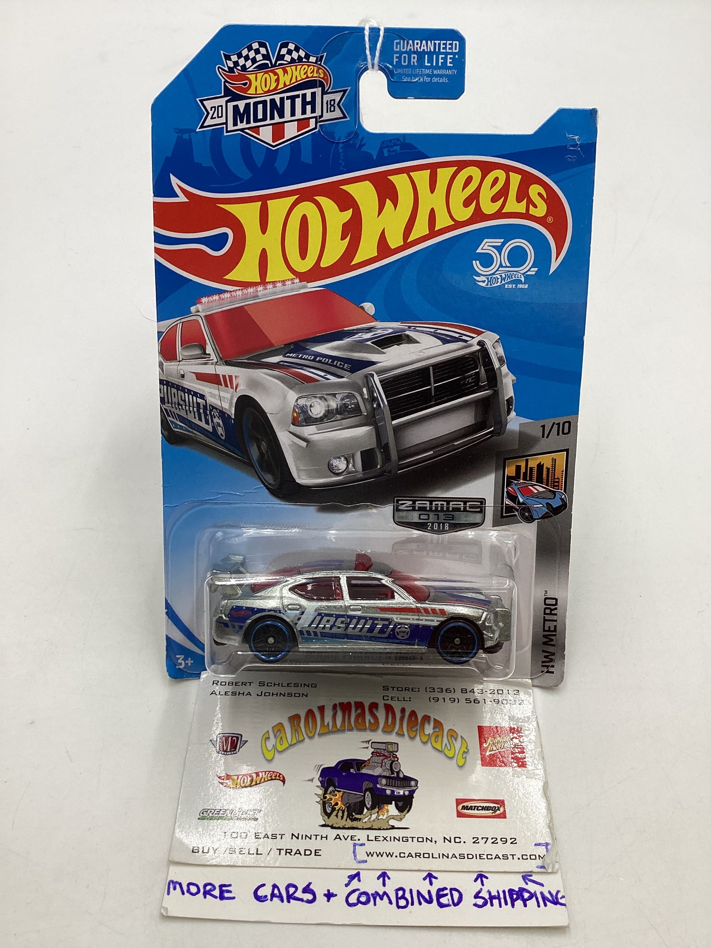 2018 Hot wheels Zamac Dodge Charger Drift (Bad Card)