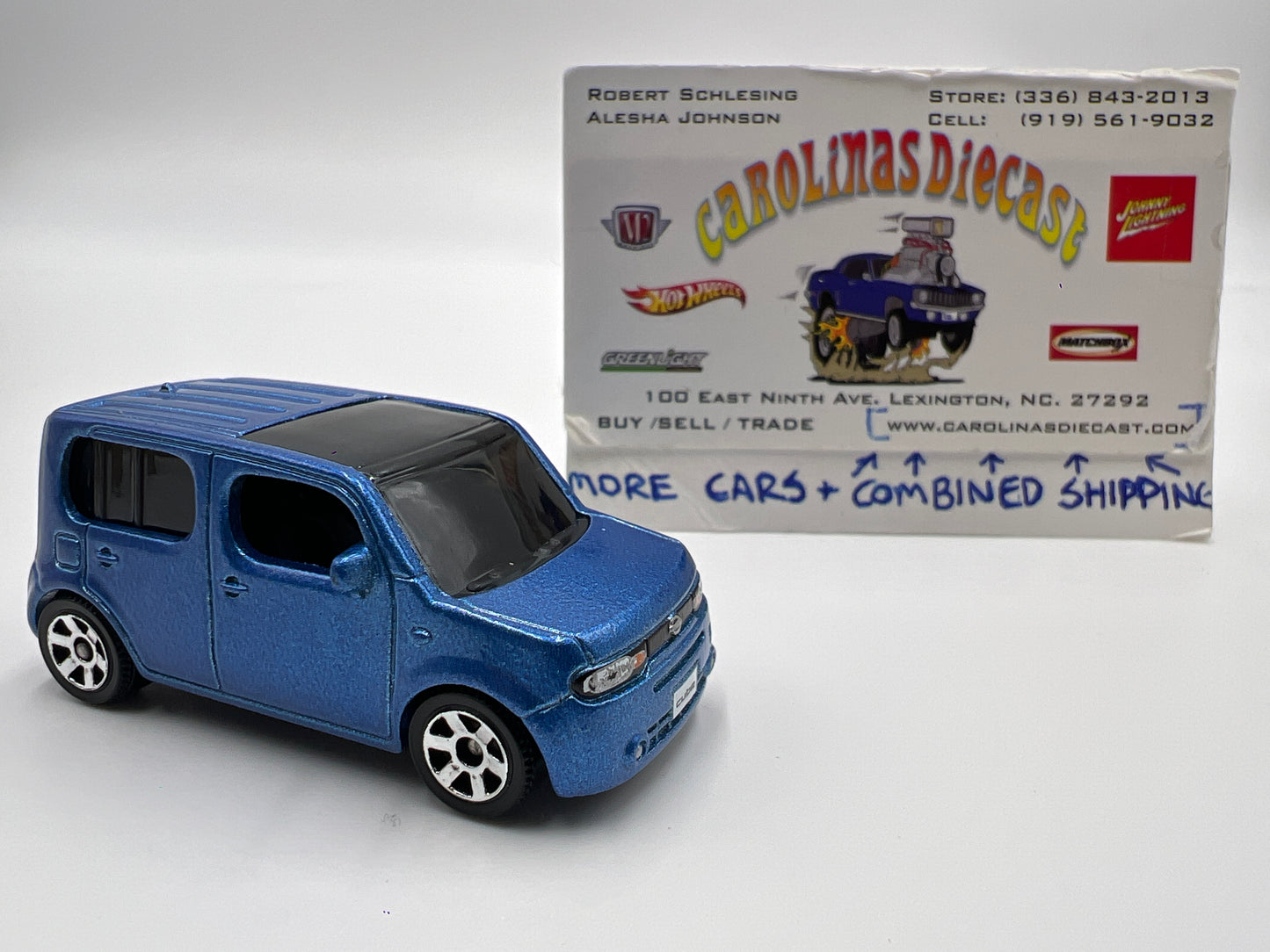 Matchbox #30 Nissan Cube 2010 Blue Loose