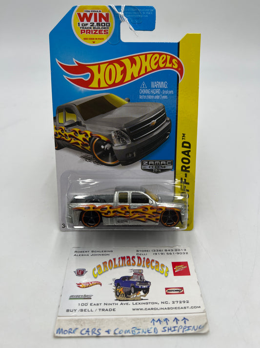 2014 Hot Wheels Off-Road #132 Zamac 004 Chevy Silverado W/Protector