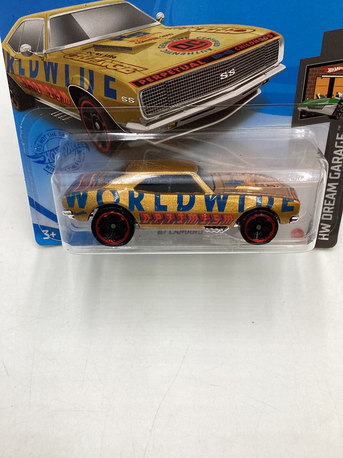 2021 Hot Wheels 67 Camaro Gold Short Card 2E