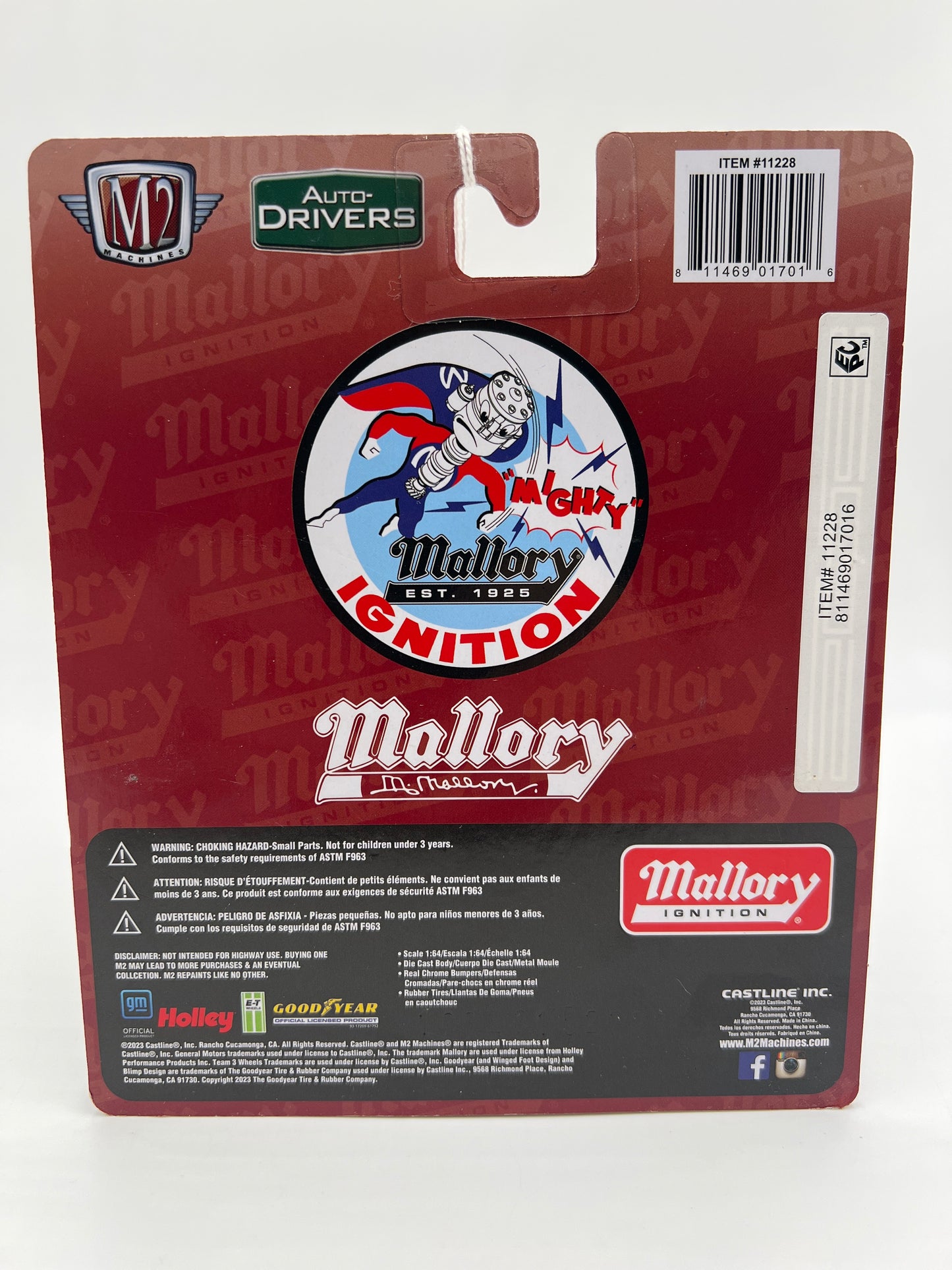 M2 Machines Auto Drivers 1968 Pontiac Firebird 400 H.O. Red Mallory R104 192B