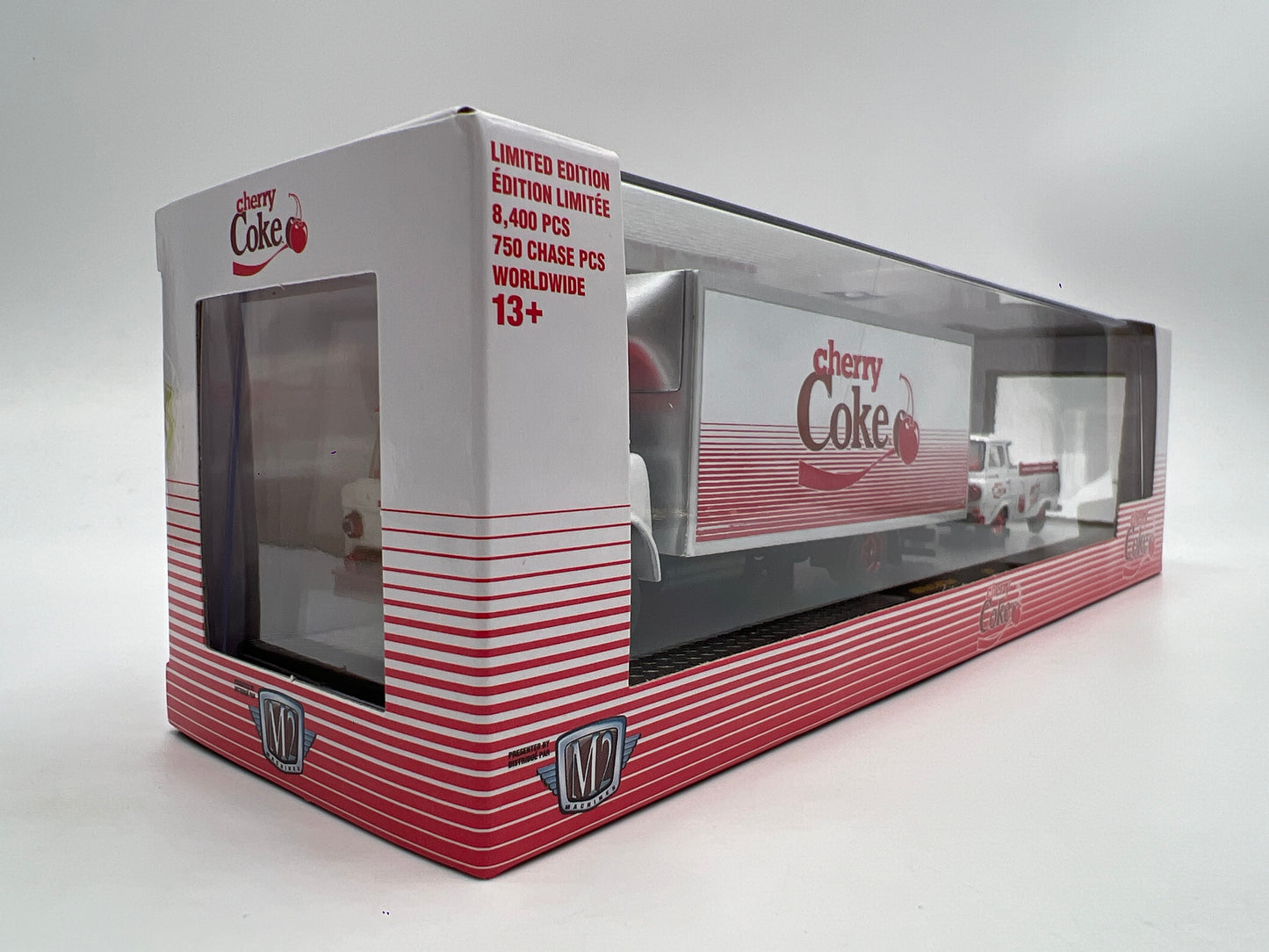 M2 Machines Auto Haulers CHASE Cherry Coke 1956 Ford C-950 Truck & 1964 Ford Econoline Truck TW24