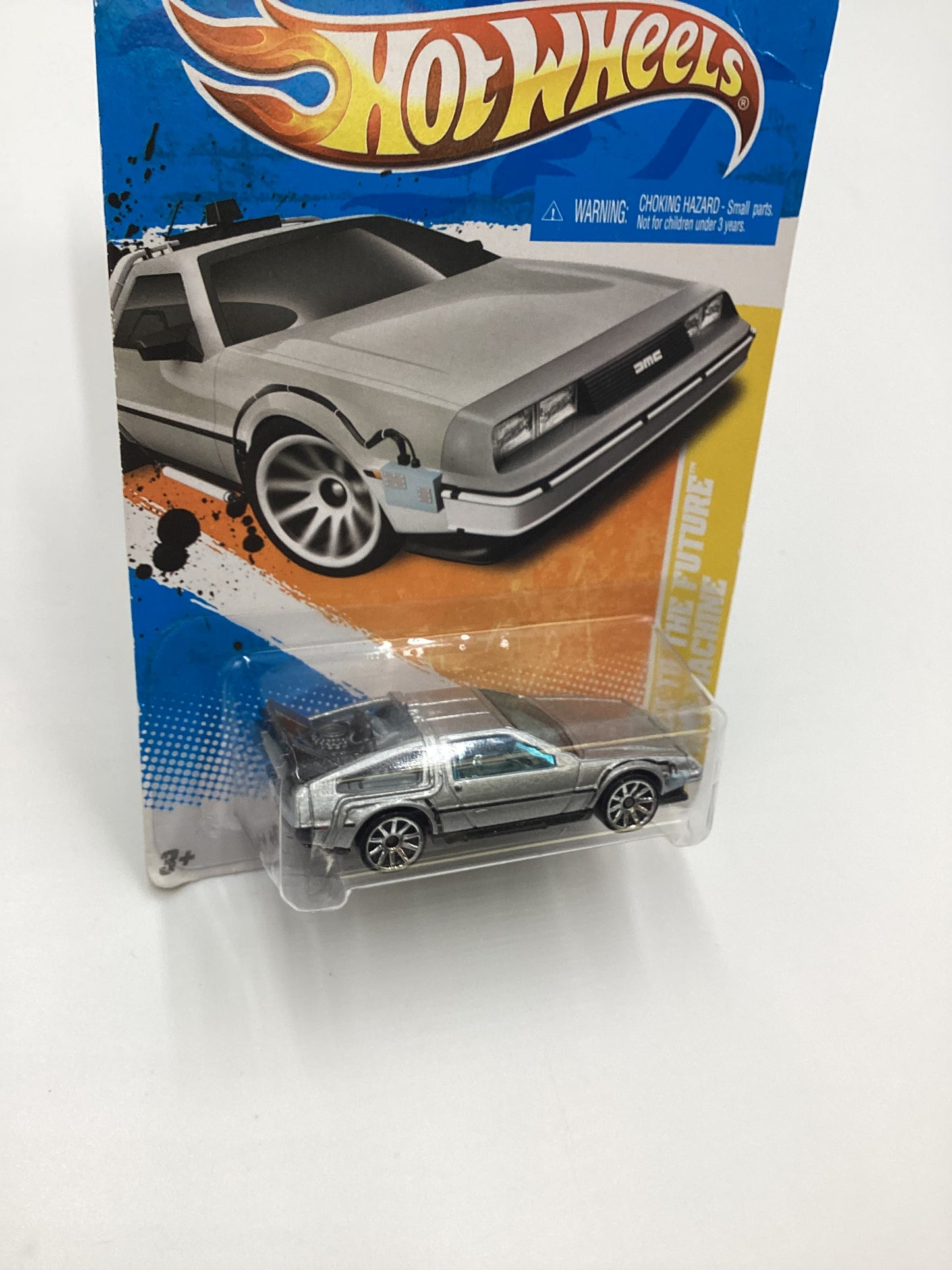 2011 Hot Wheels #18 Back to the Future Time Machine Silver 119B