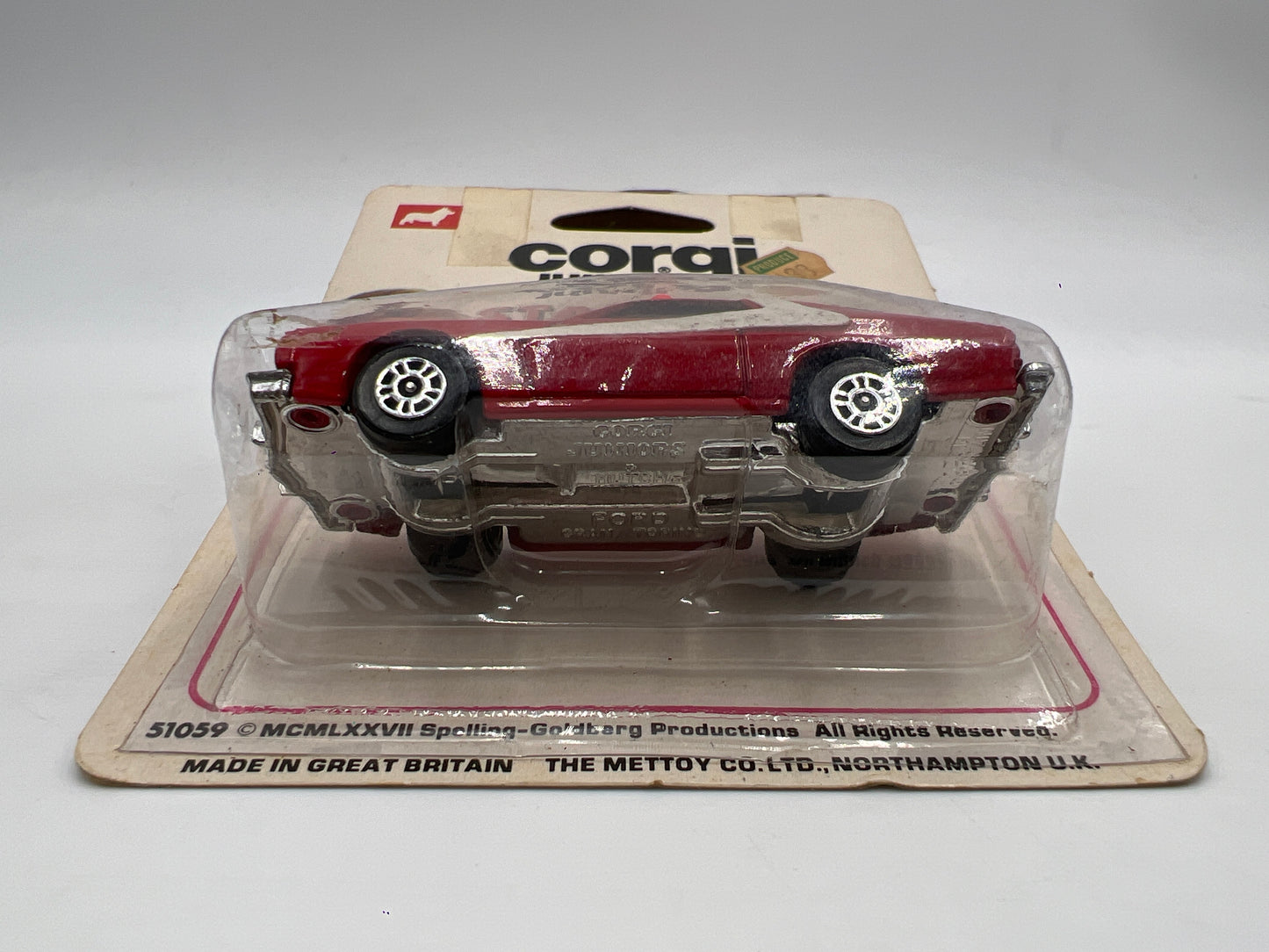1976 Corgi Junior #45 Starsky & Hutch Ford Torino Red W/Protector VHTF